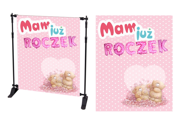 TŁO FOTOGRAFICZNE ścianka do zdjęć 18stka urodziny