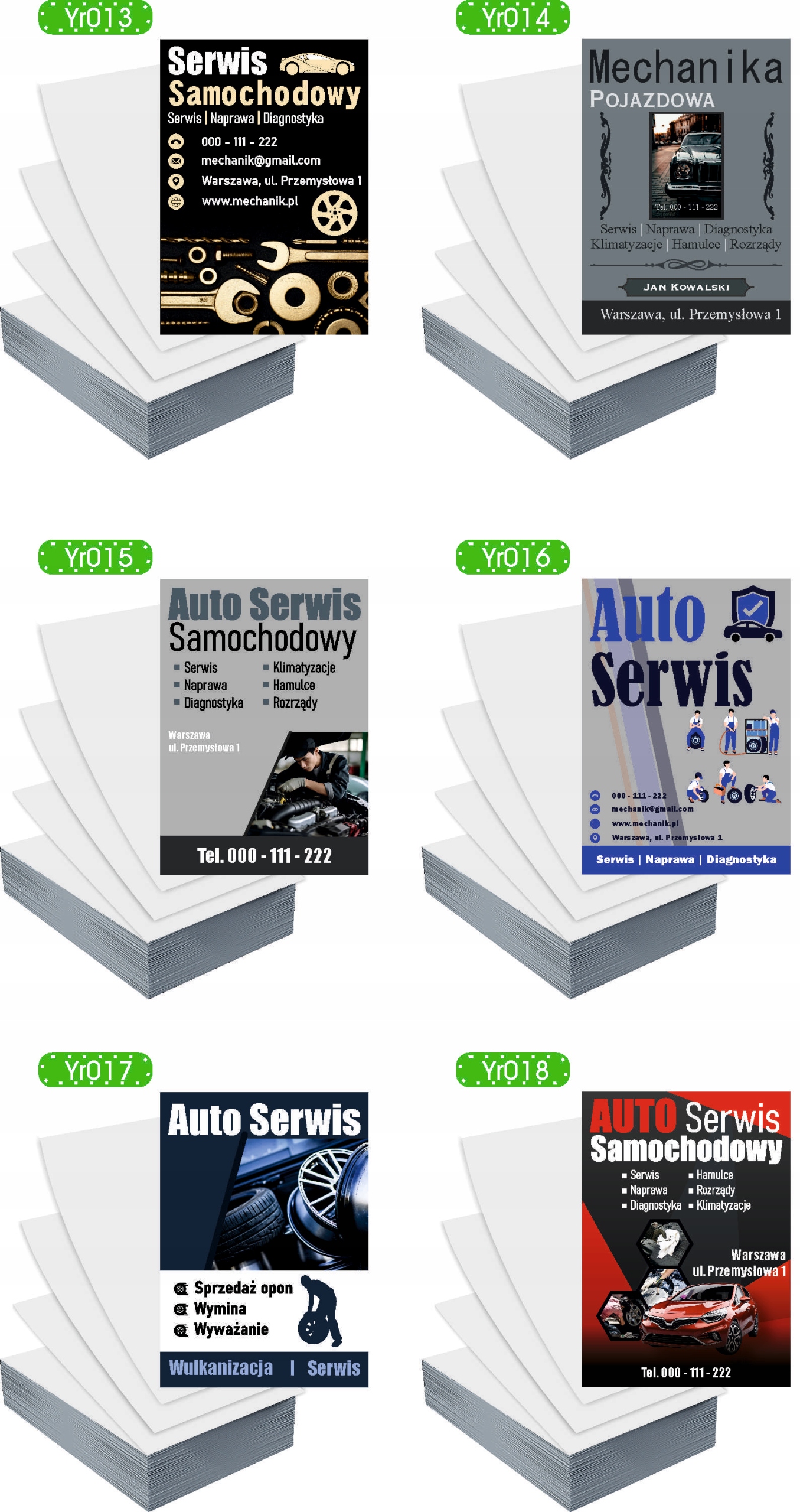 Ulotki A5 1000szt reklamowe firmowe GOTOWY PROJEKT SERWIS SAMOCHODOWY