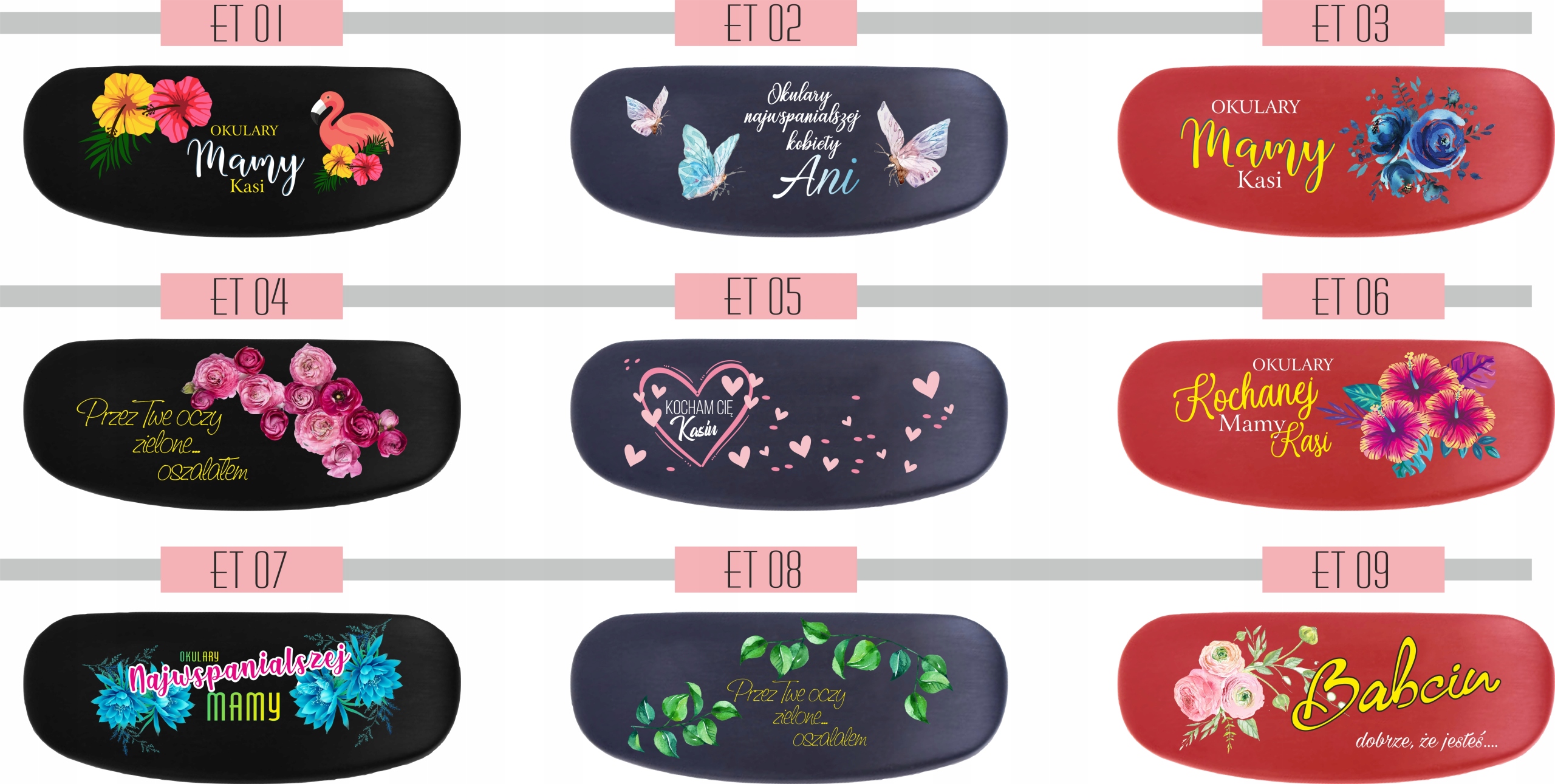 ETUI na okulary prezent PERSONALIZACJA