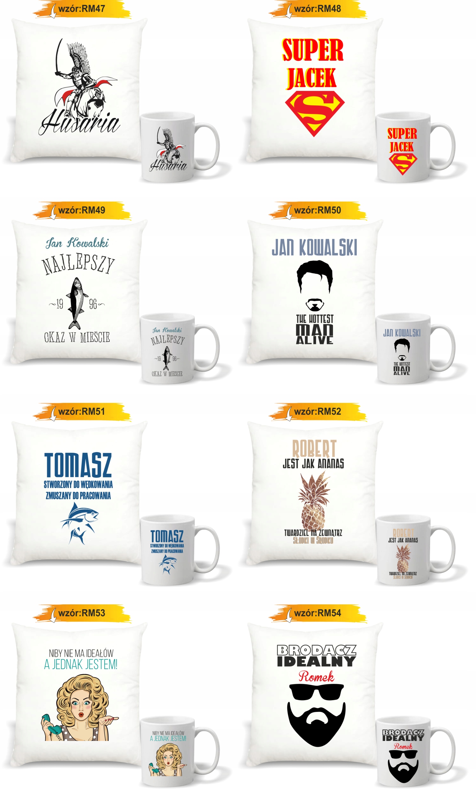 Zestaw PODUSZKA i KUBEK prezent DLA BABCI + zdjęcie twój napis IMIĘ