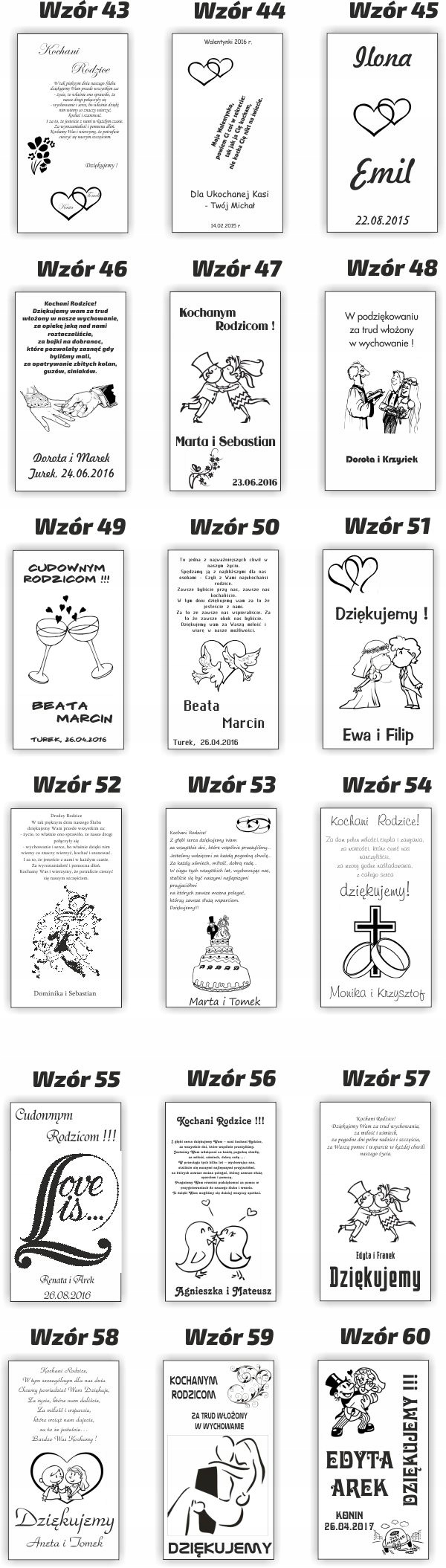 Statuetka PODZIĘKOWANIE DLA RODZICÓW DEDYKACJA hit