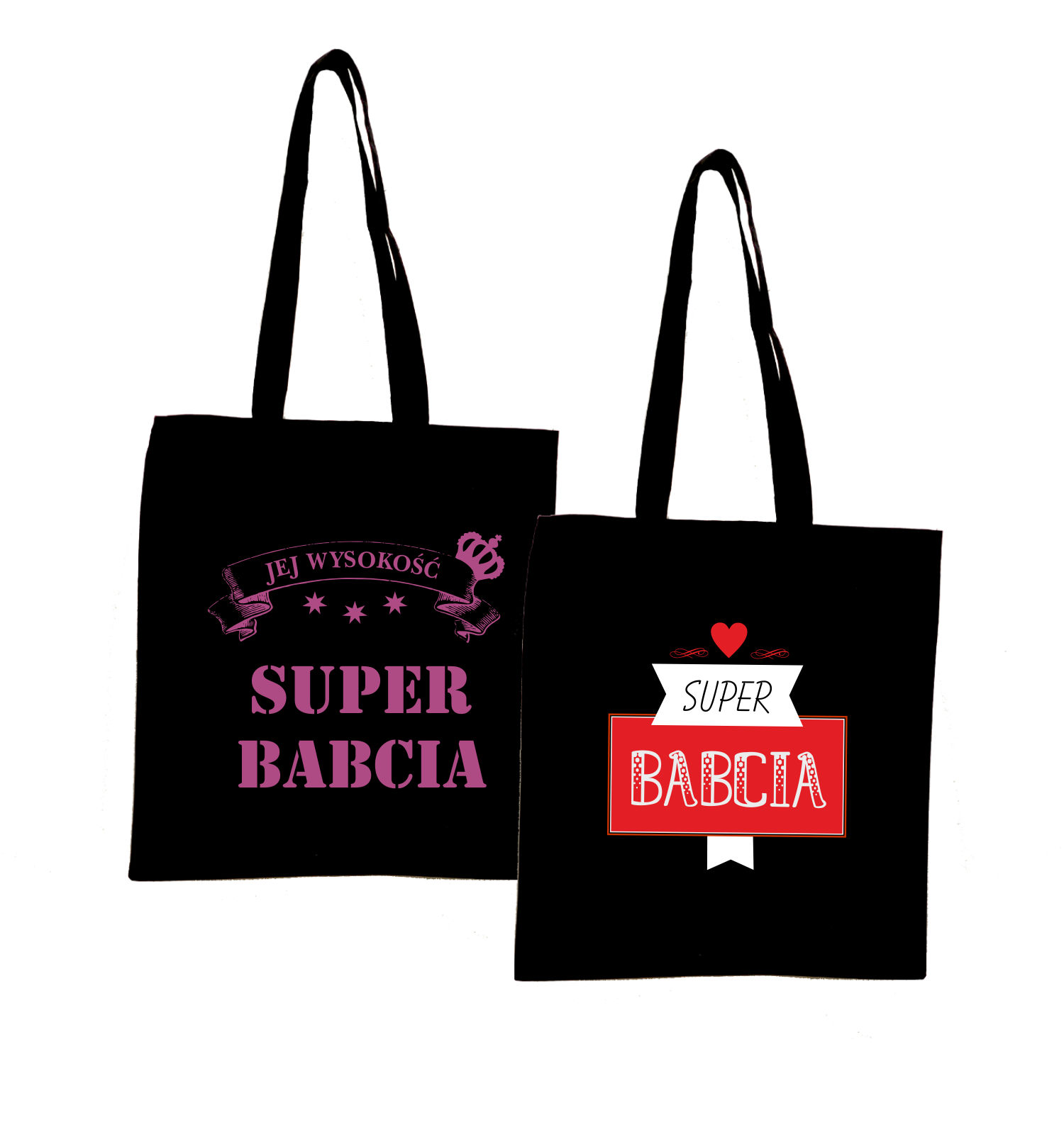 Eko Torba z nadrukiem PREZENT dla babci SUPER