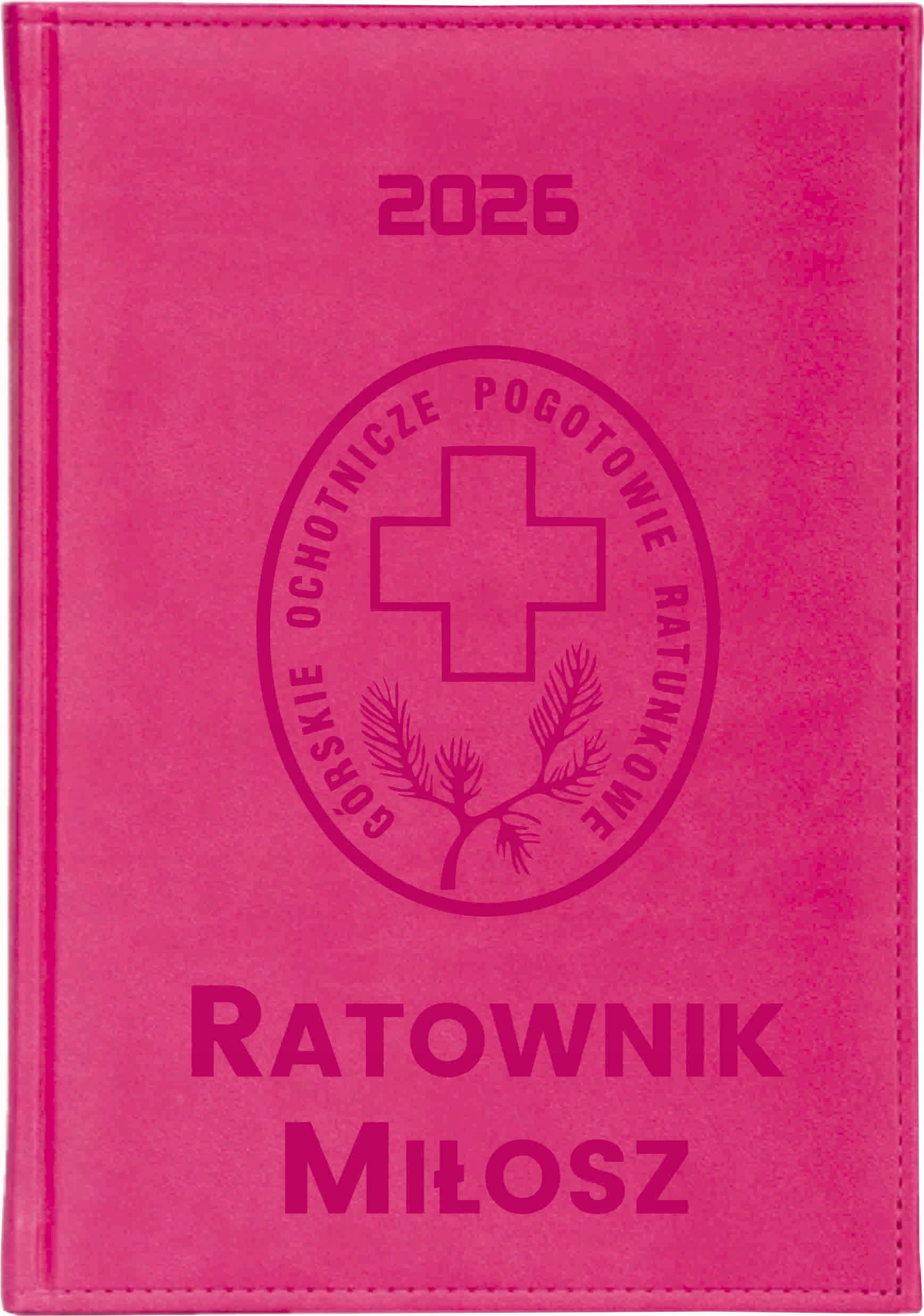 KALENDARZ A5 2026 dzienny KSIĄŻKOWY z grawerem DLA RATOWNIKA GOPR