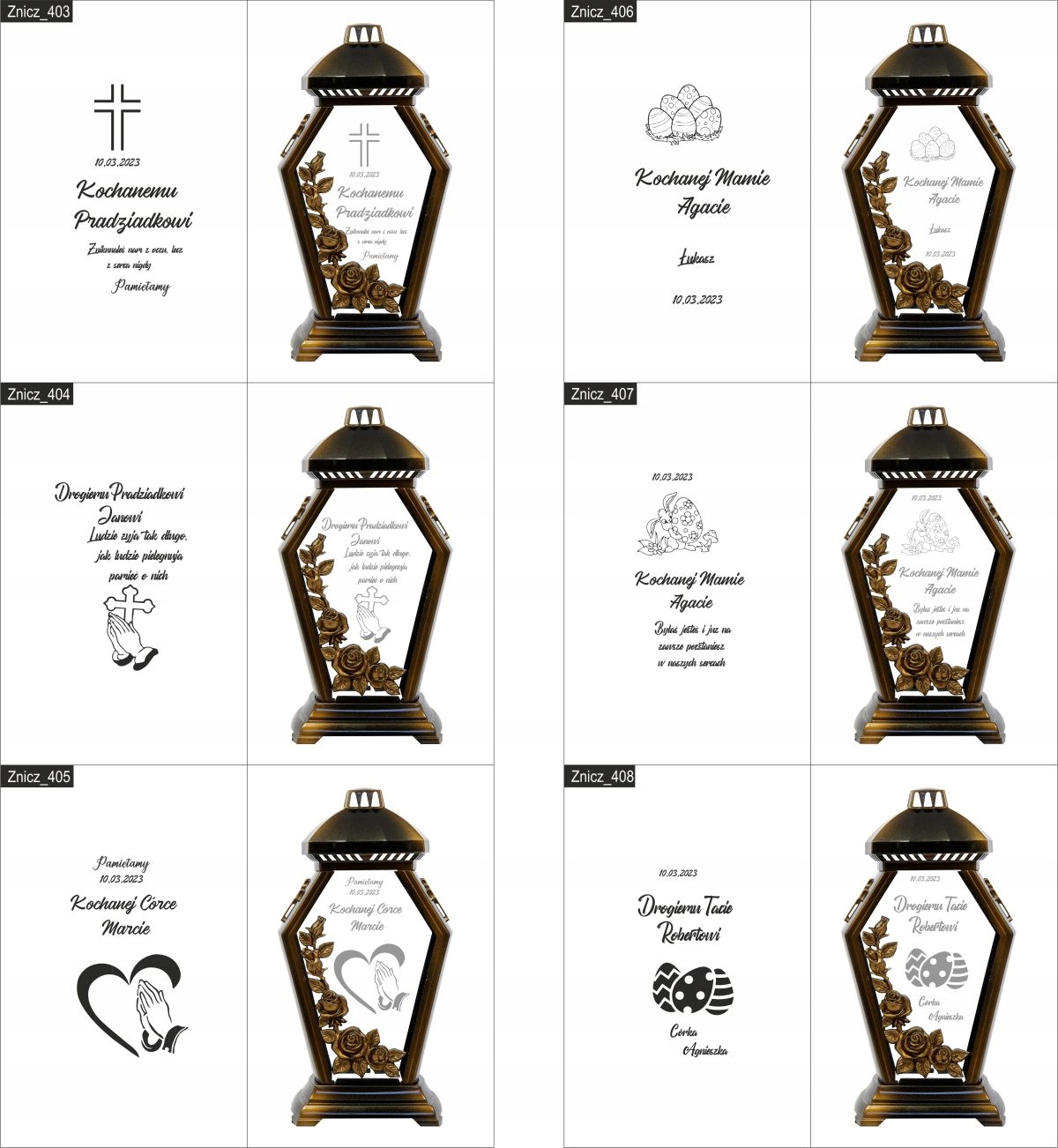 ZNICZ kapliczka Kochanje Córce grawer DEDYKACJA