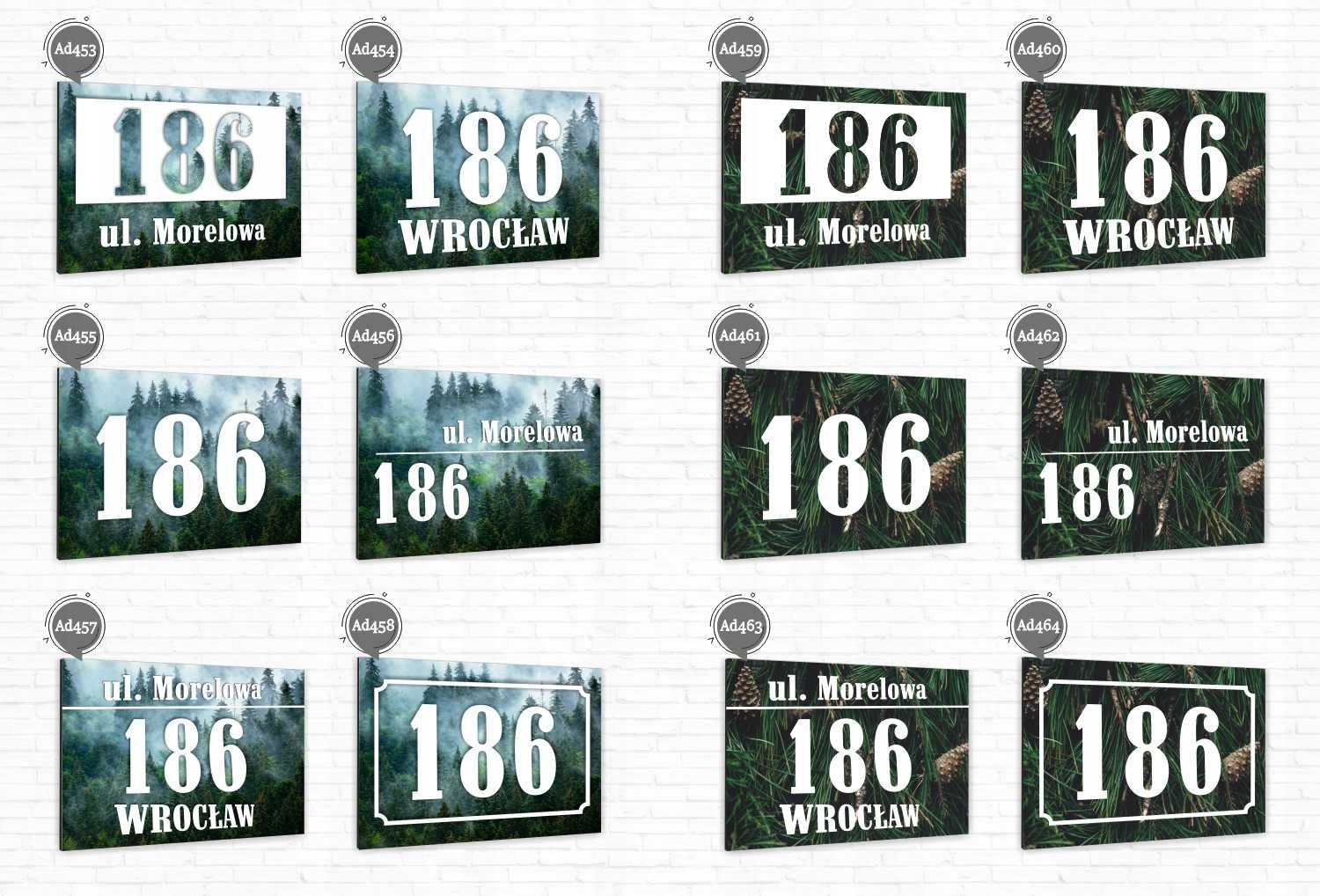 Tabliczka ADRESOWA ALUMINIOWA Tablica NUMER DOMU