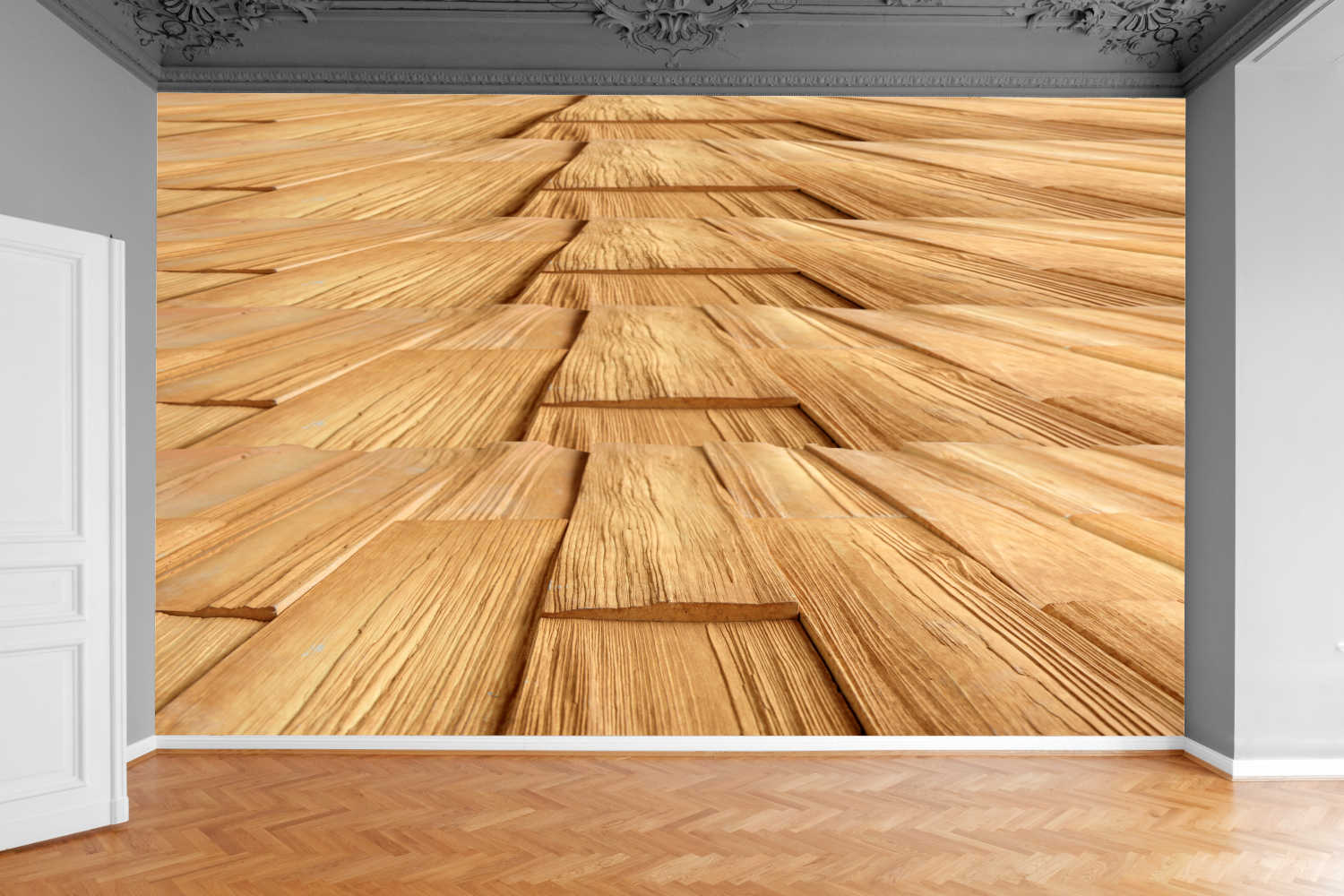 Fototapeta DESKI IMITACJA DREWNA PANELE 130x80