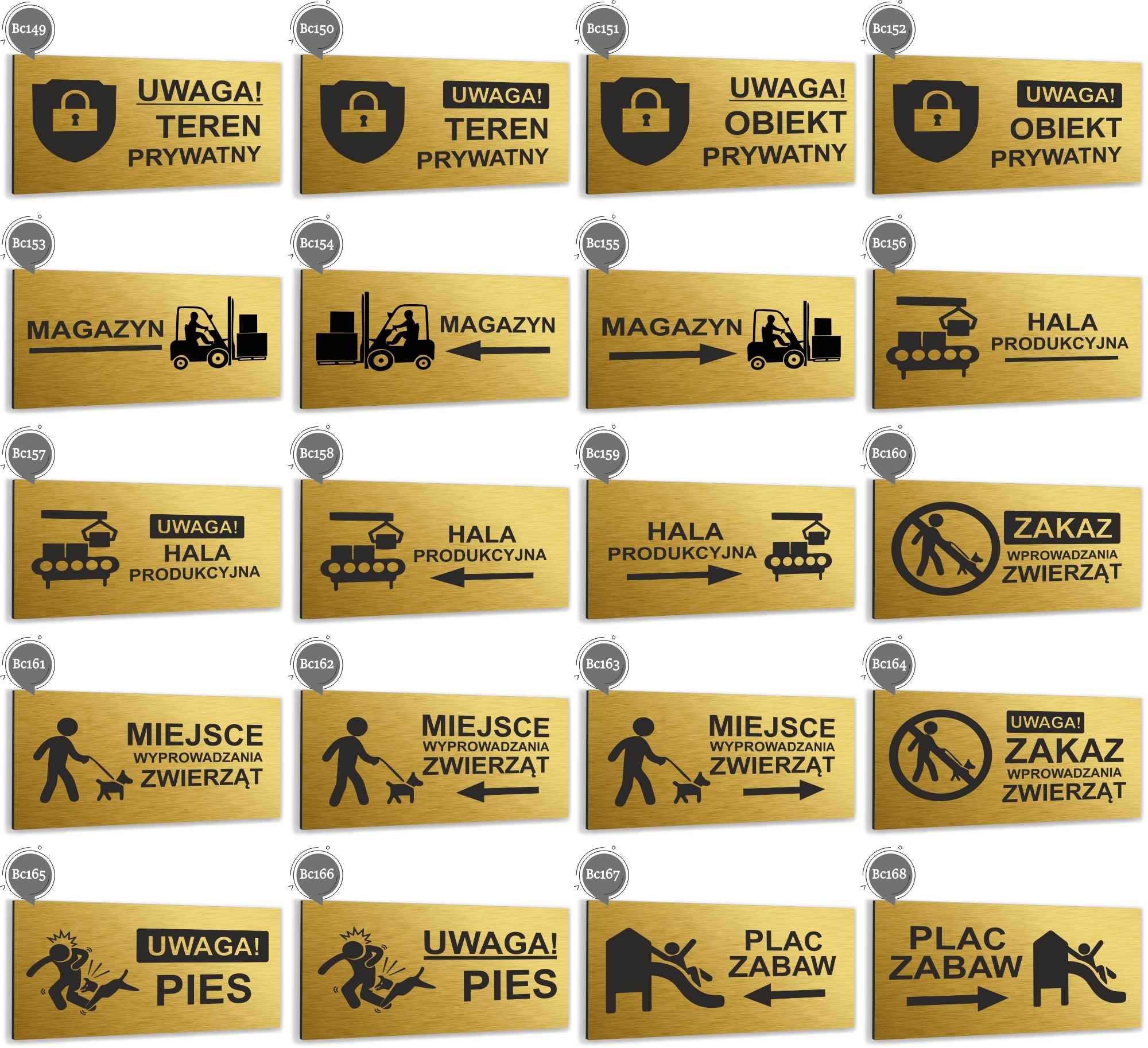 Tabliczka TOALETA DLA OSÓB NIEPEŁNOSPRAWNYCH aluminium informacyjna ZŁOTA