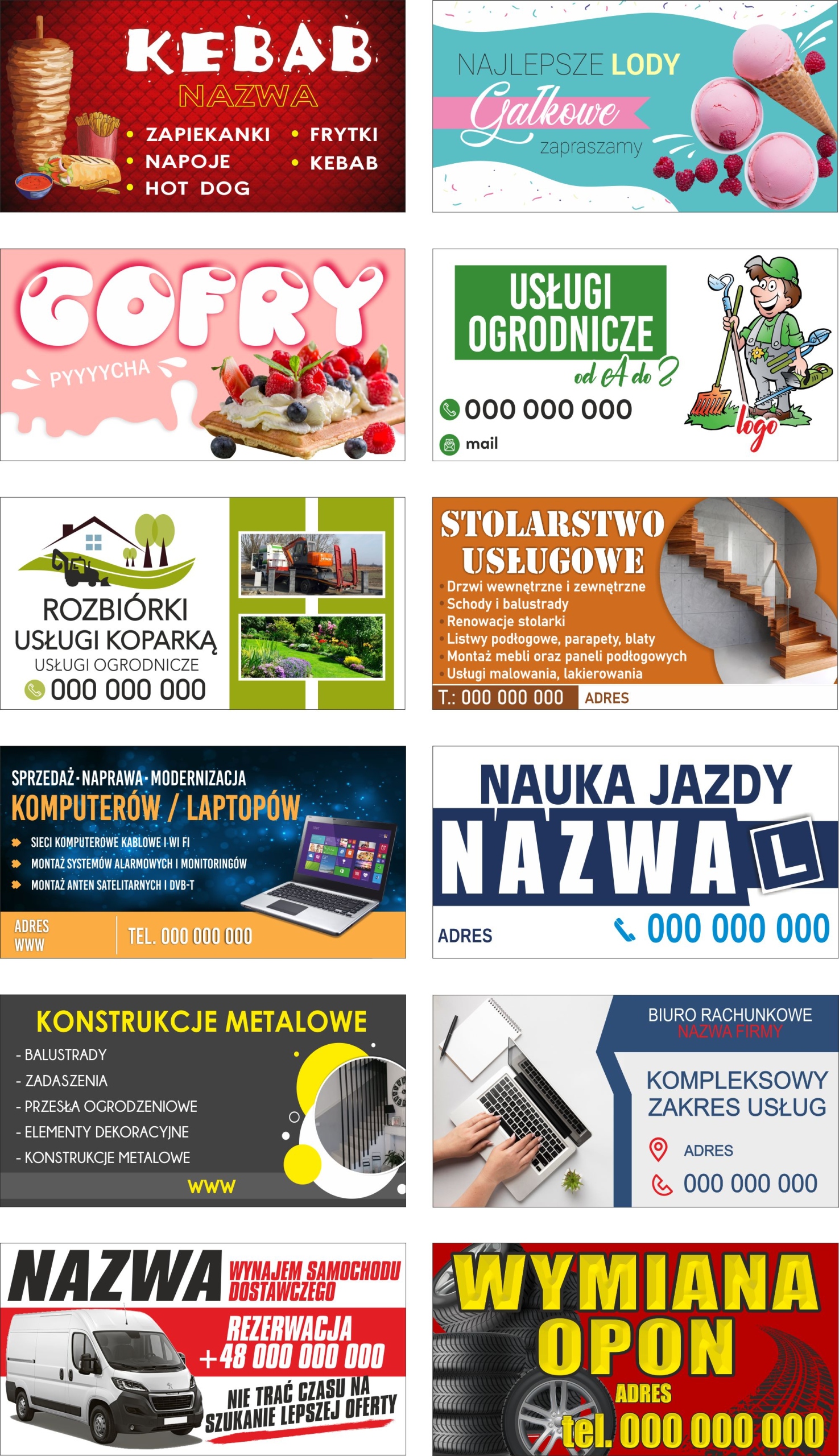 SZYLD REKLAMOWY odblaskowy Tablica reklamowa REKLAMA odblaskowa 100x100 cm