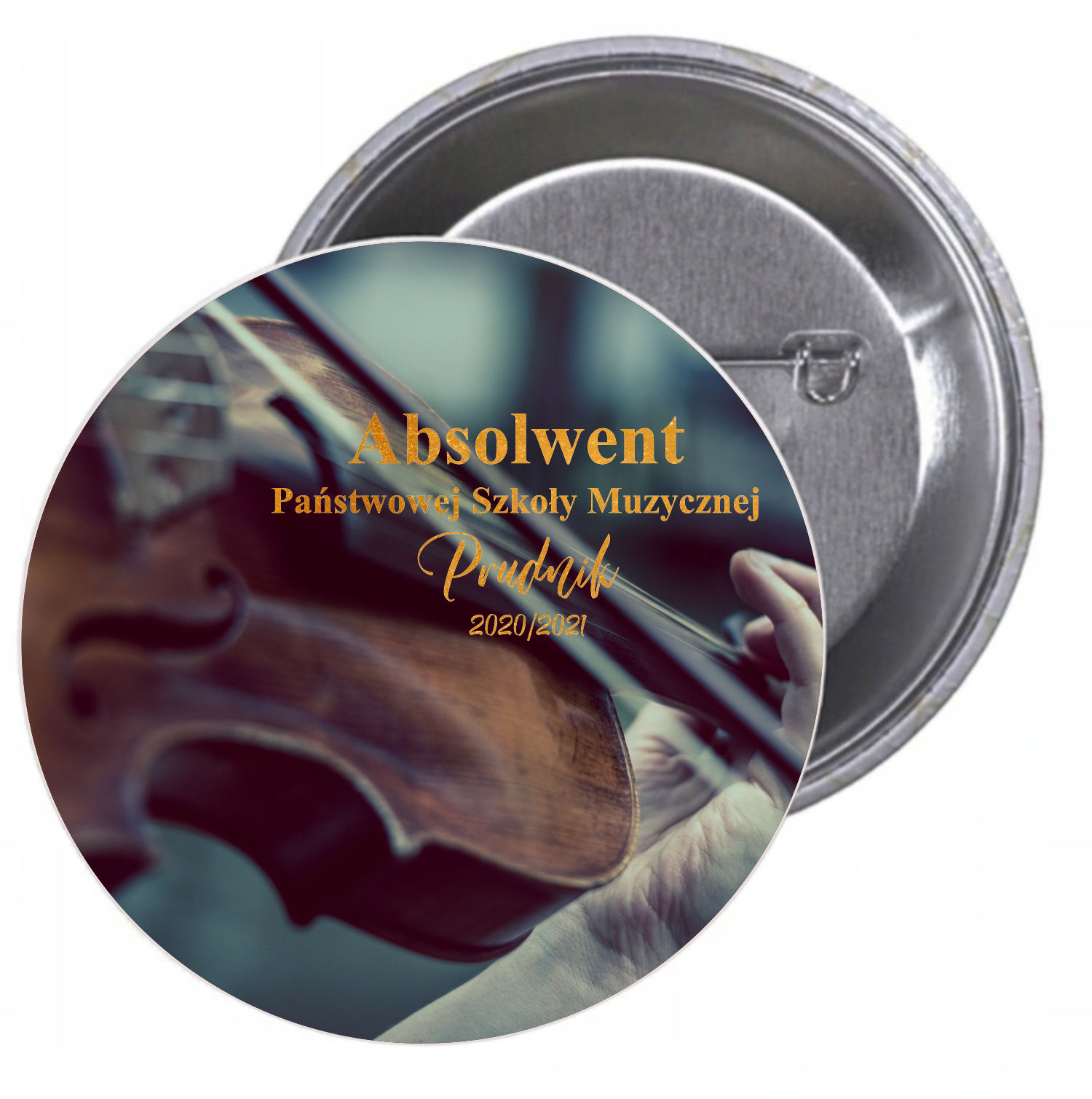 Przypinki buttony ABSOLWENT SZKOŁY MUZYCZNEJ HIT