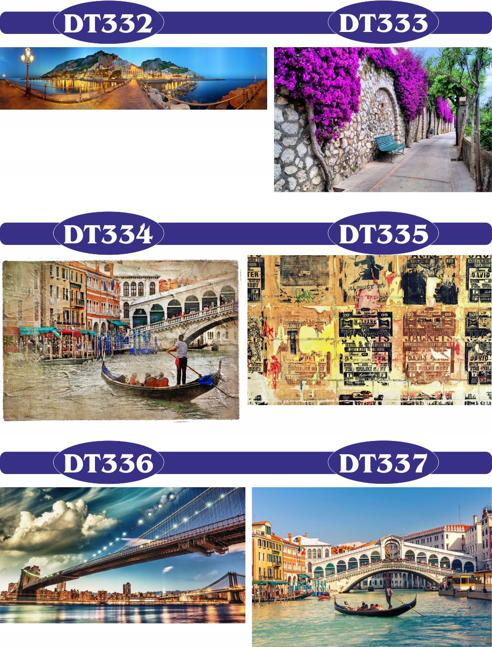 FOTOTAPETA 3D uliczka miasta mosty Paryż Eiffla