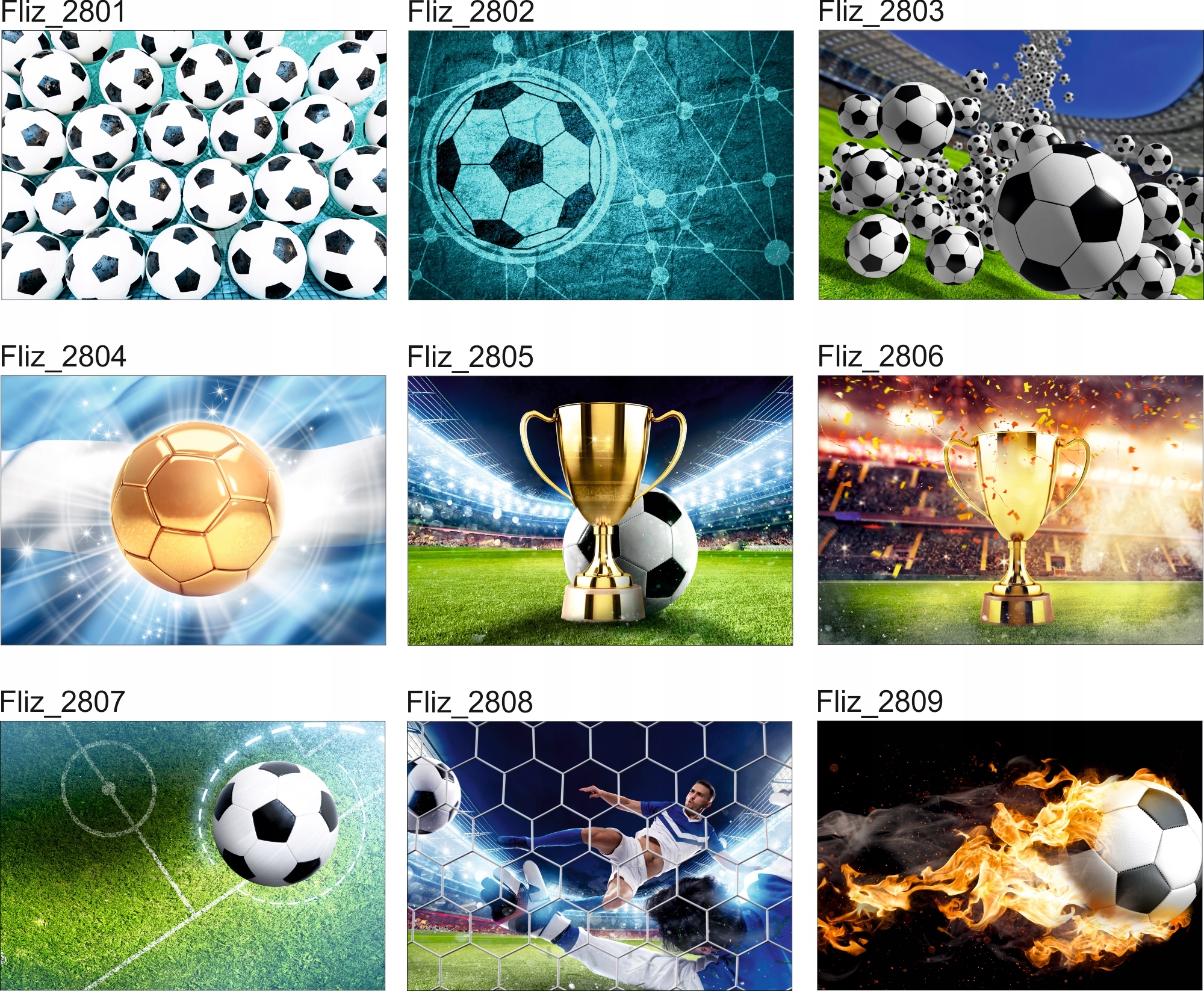 FOTOTAPETY piłkarskie sportowe PIŁKA NOŻNA 200x130