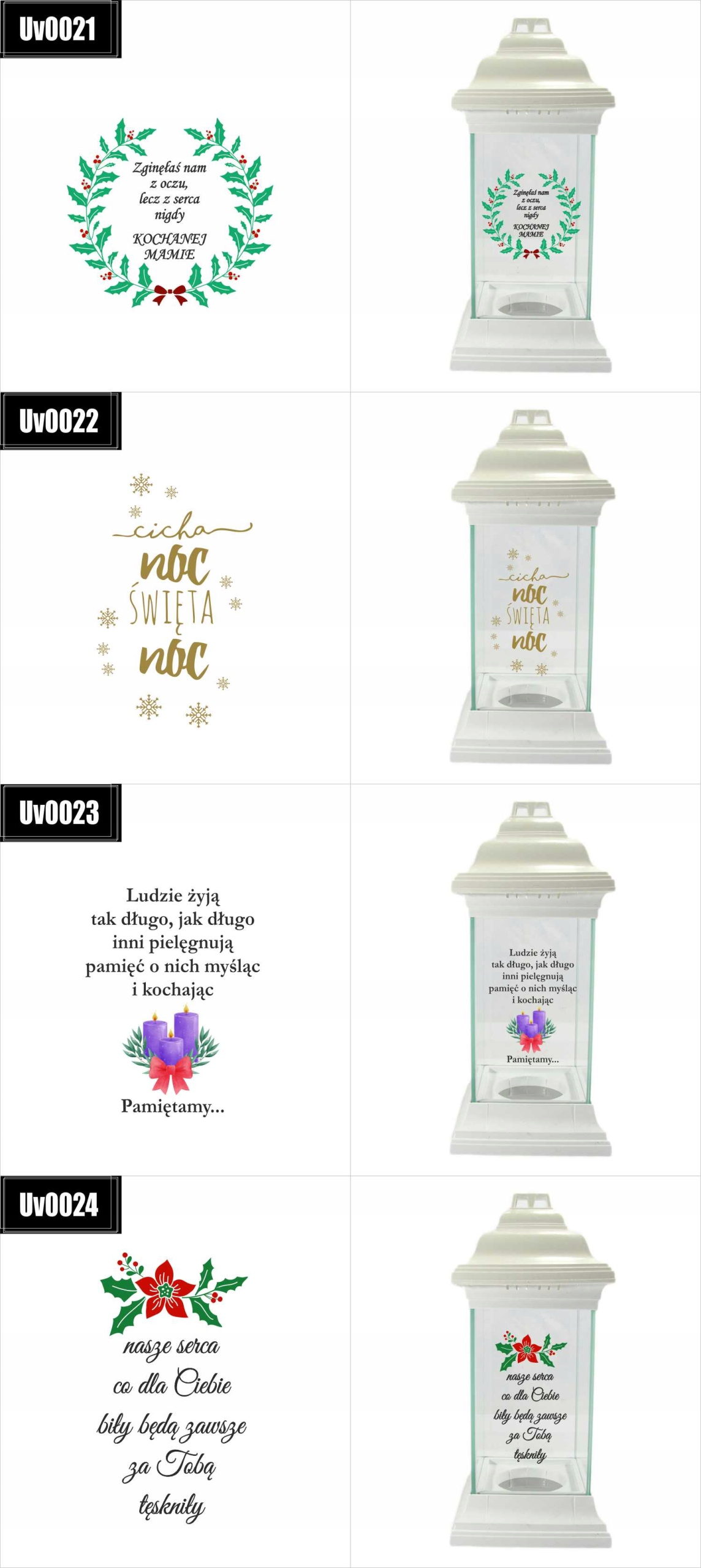 Personalizowany Znicz z nadrukiem UV dla dziecka