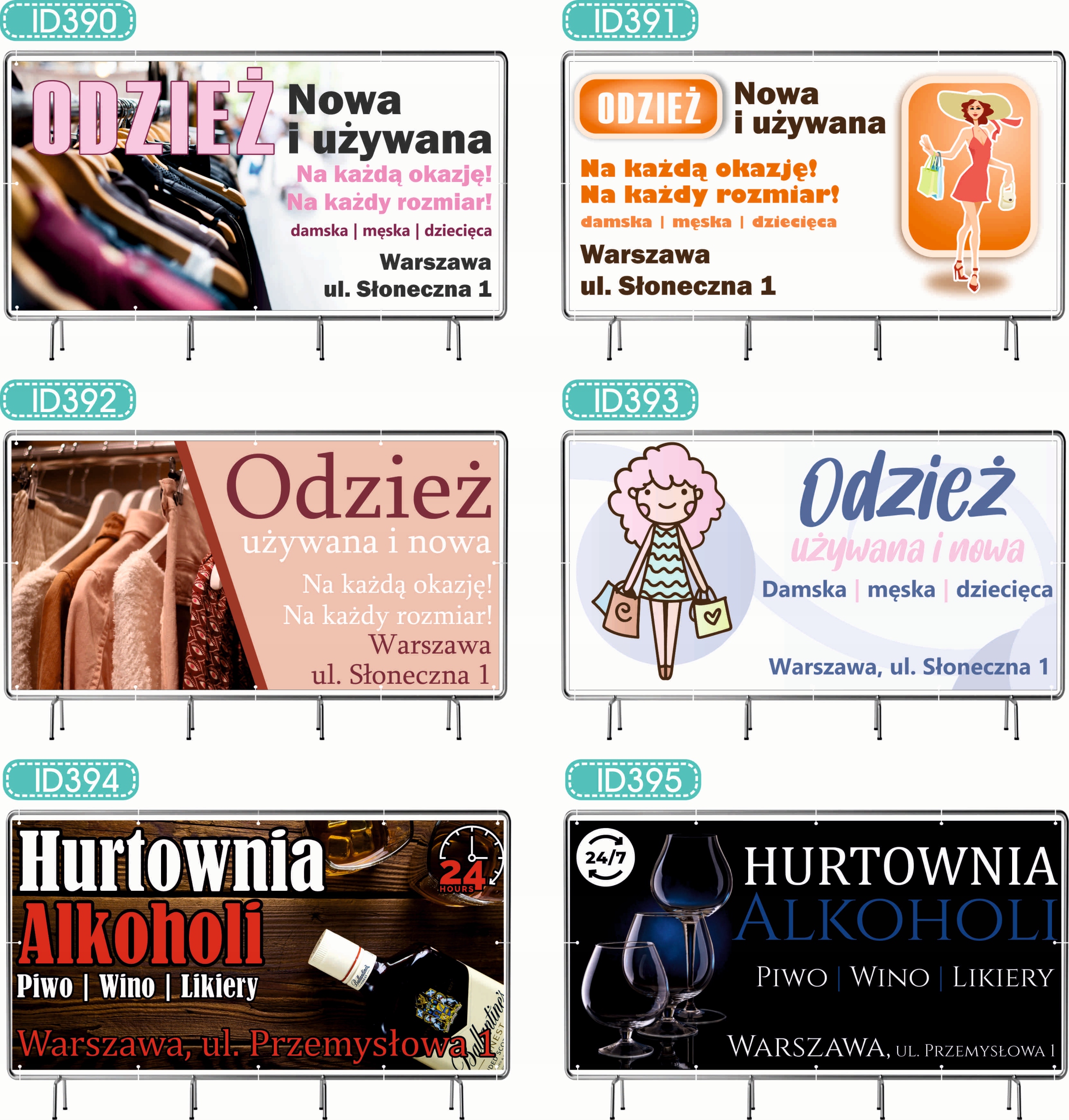 BANER REKLAMOWY 300x150cm oczkowany projekt w cenie AGENCJA OCHRONY