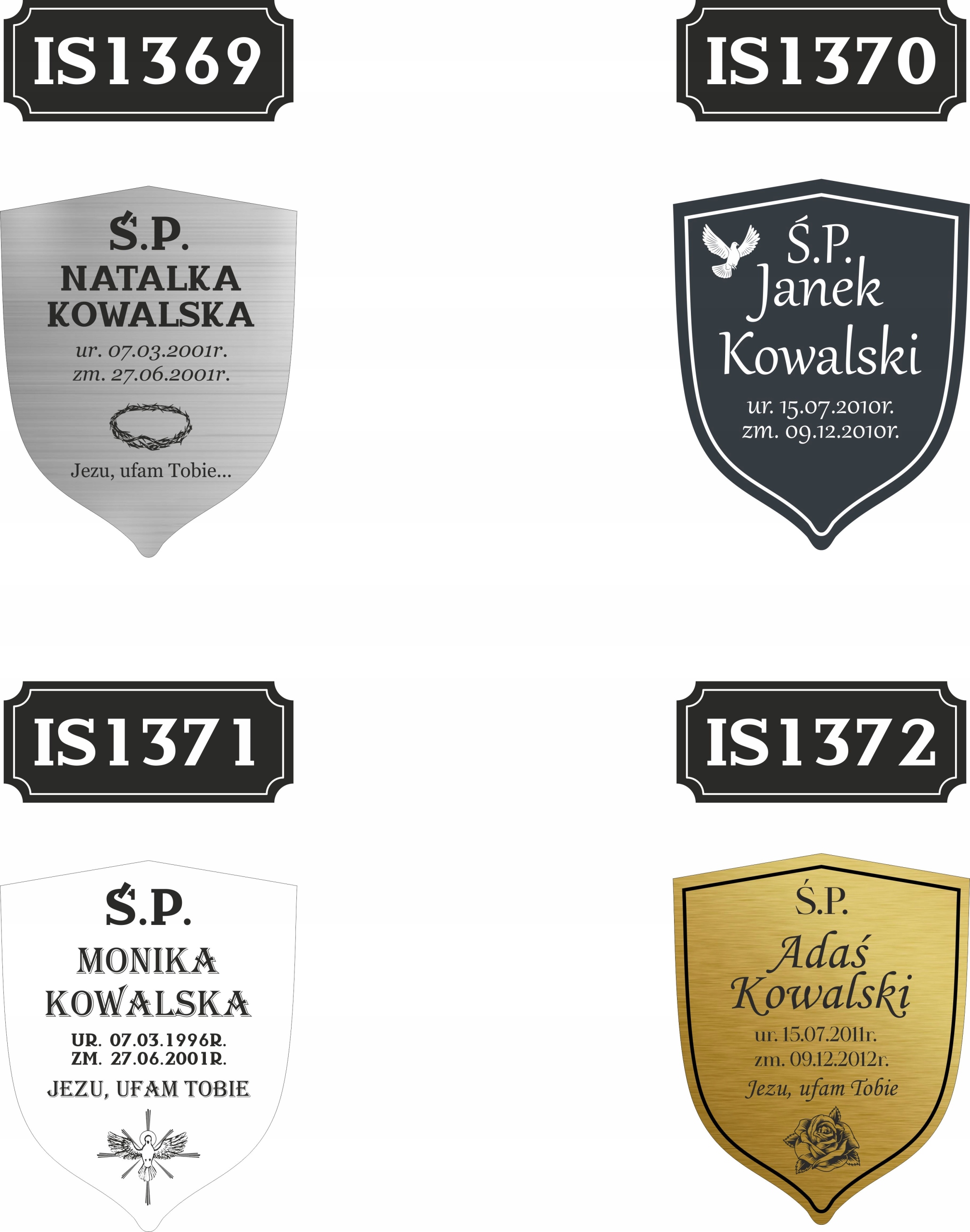 GRAWEROWANA Tabliczka nagrobna nagrobkowa pamiątkowa 20 cm dla dziecka