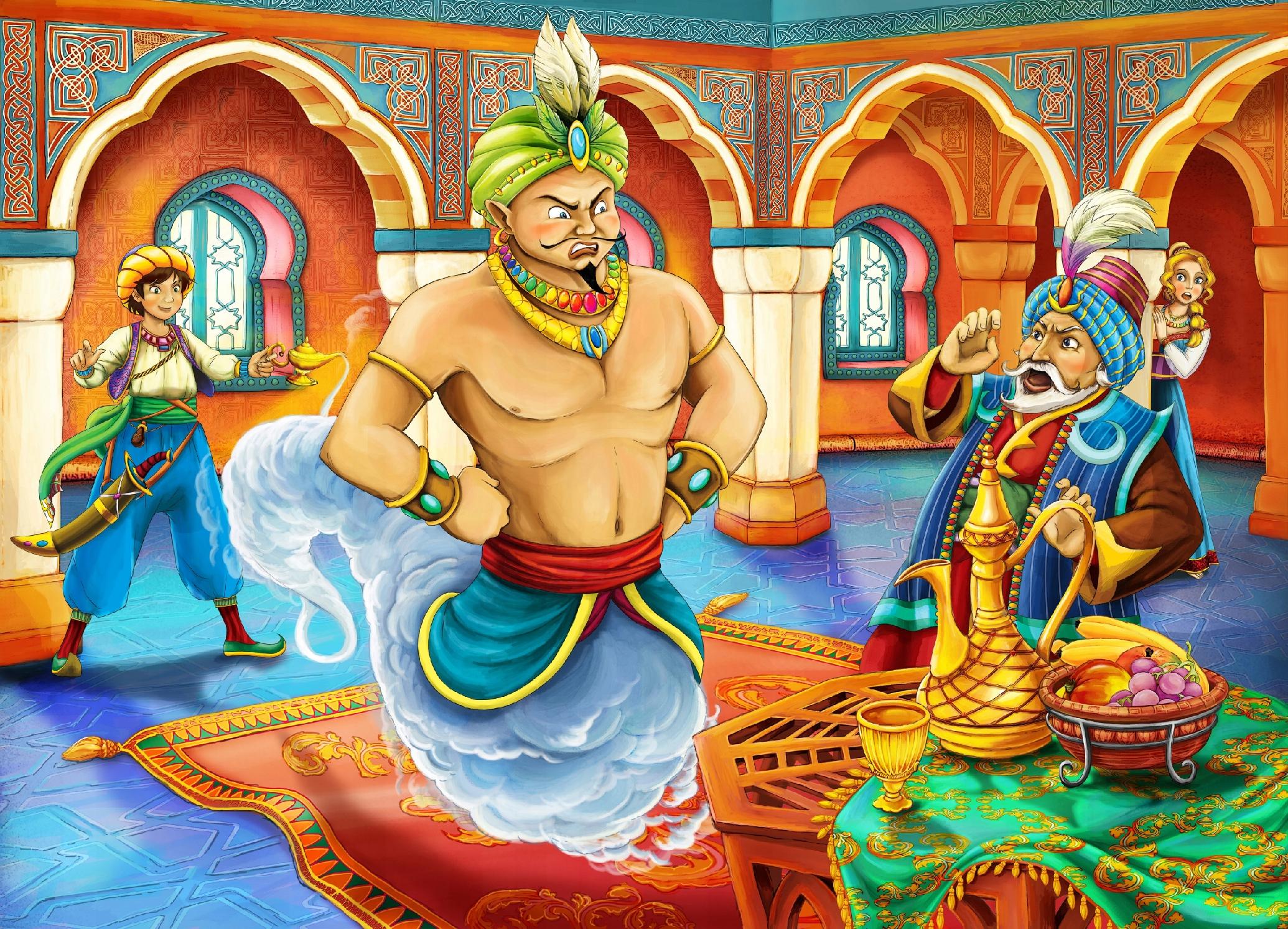 FOTOTAPETA dziecięca BAJKOWA ALLADYN BAJKA 380x256