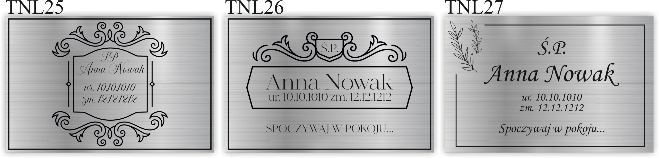 TABLICZKA NA GRÓB NAGROBKOWA TABLICA NAGROBNA