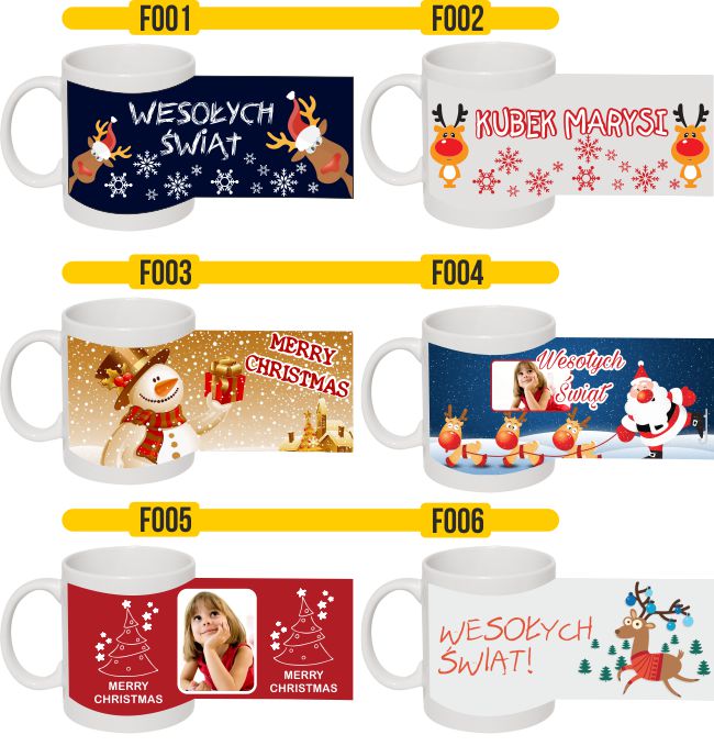 FOTO KUBEK Z imieniem PREZENT na ŚWIĘTA MIKOŁAJKI