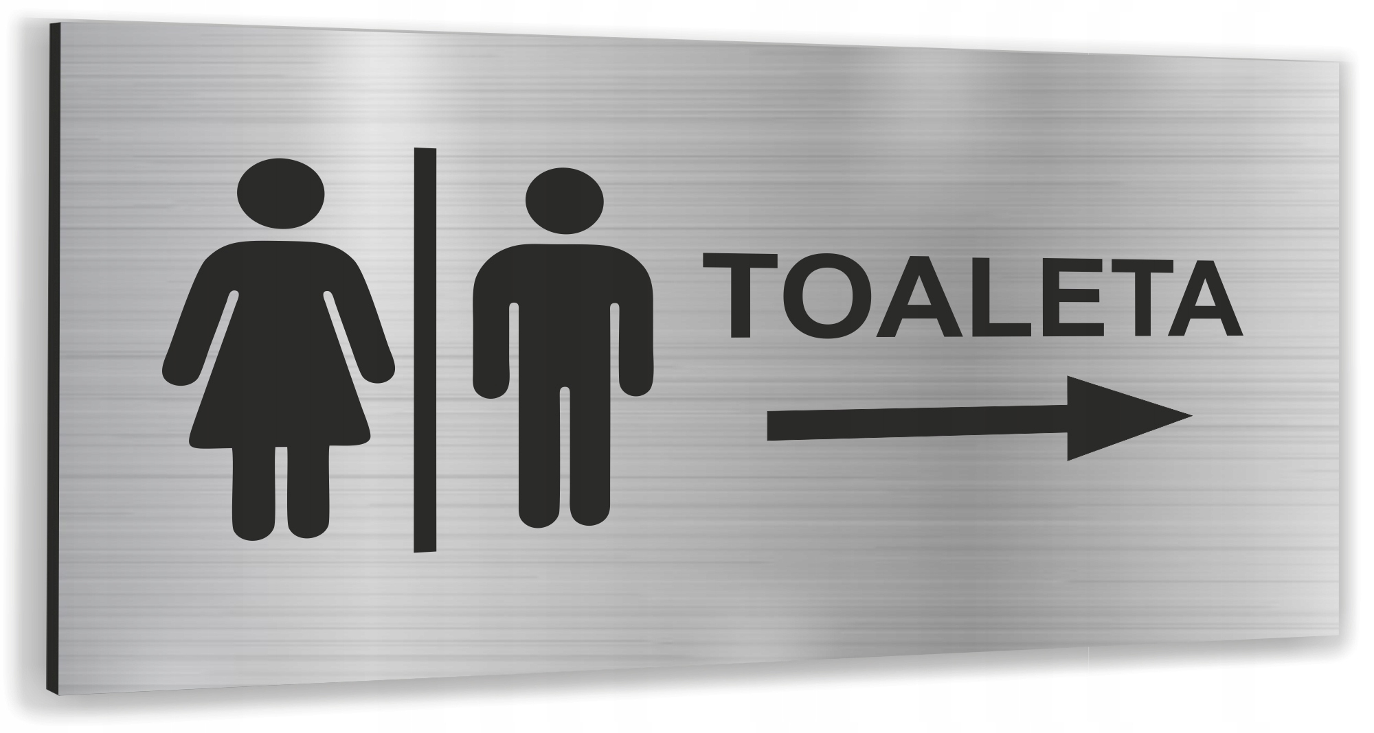 Tabliczka informacyjna dibond z nadrukiem 20x10 cm toaleta wc