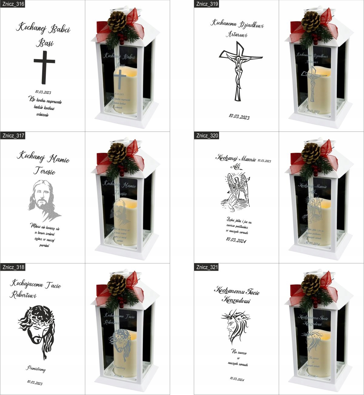 ZNICZ z grawerem dla DZIADKA Kochanemu Dziadkowi