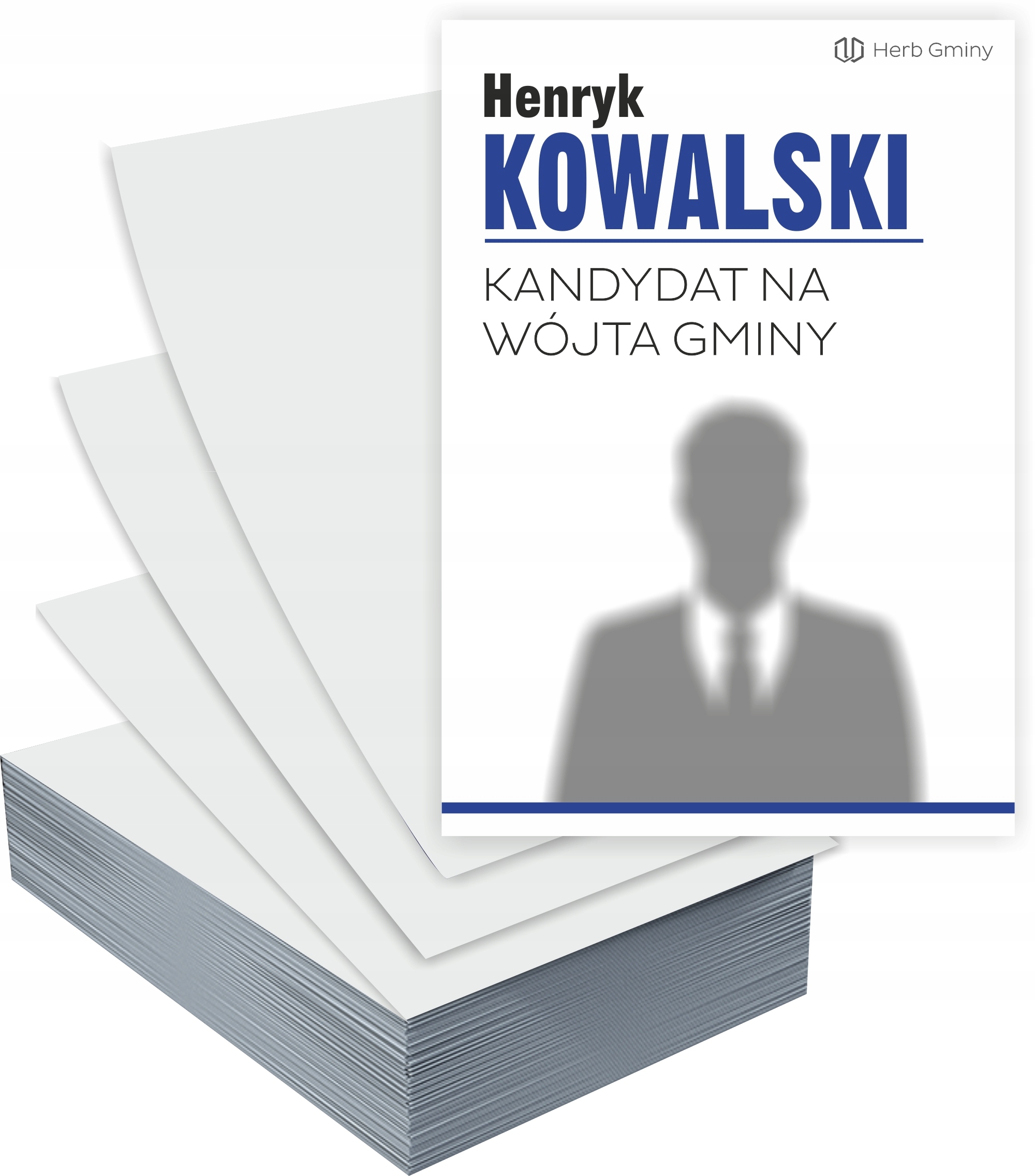 Ulotki A4 wyborcze PROJEKT GRATIS 5000 szt WYBORY KANDYDAT na WÓJTA gminy