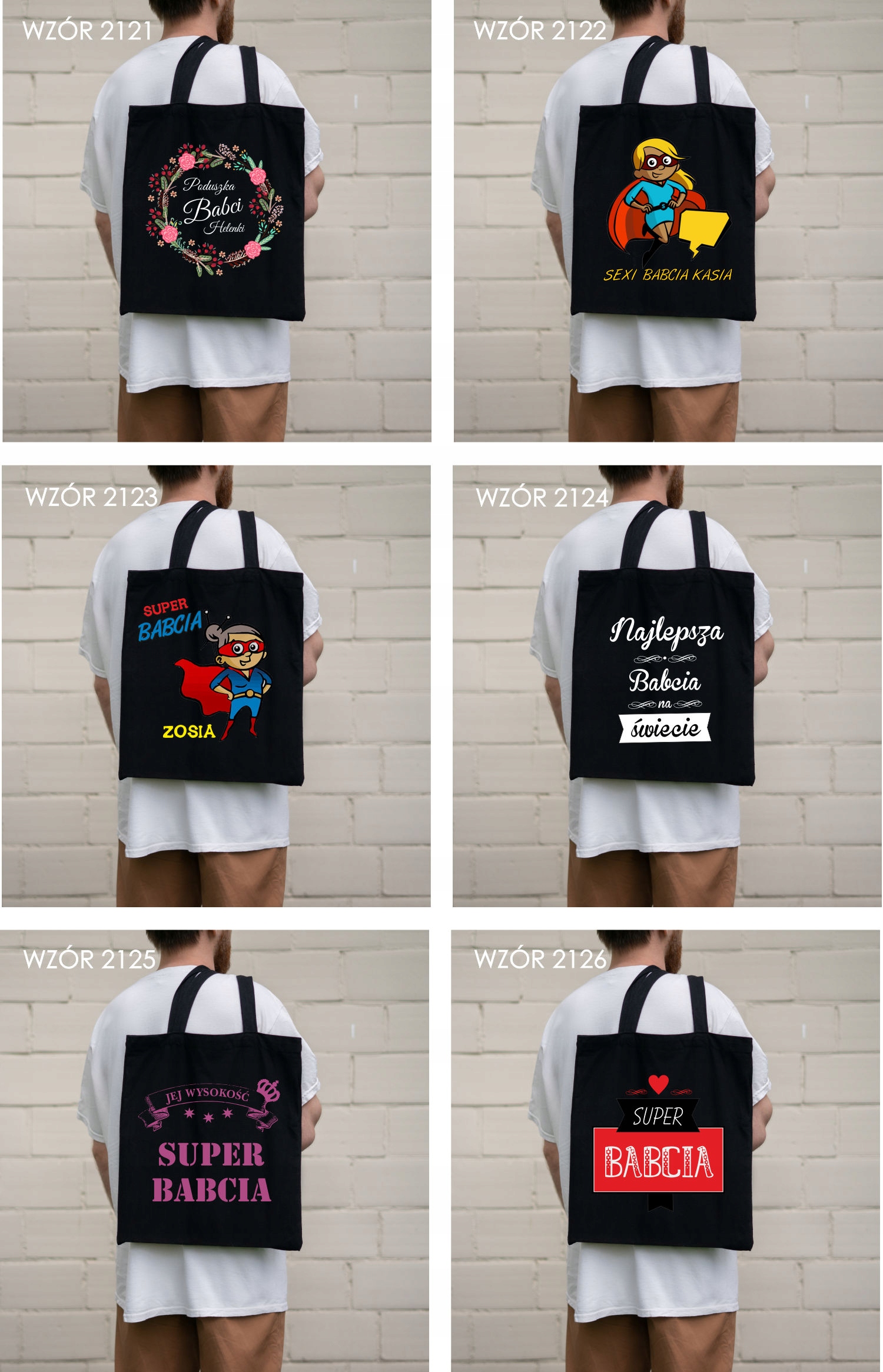 Eko Torba z imieniem PREZENT dla babci KOCHANA