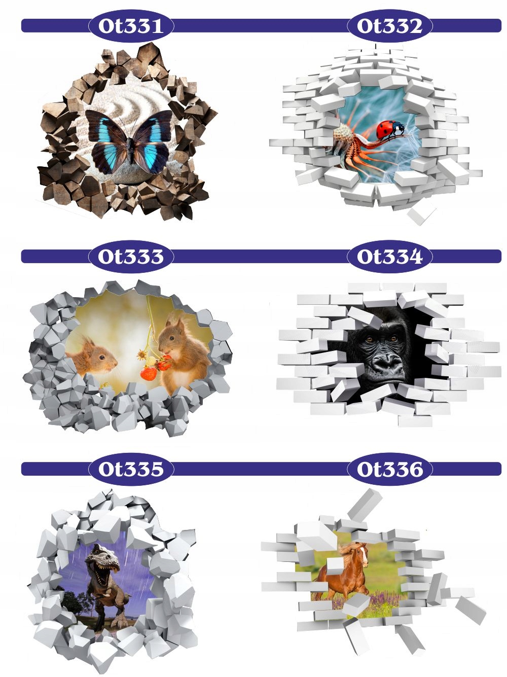 Naklejka samoprzylepna 3D do pokoju dziecięcego