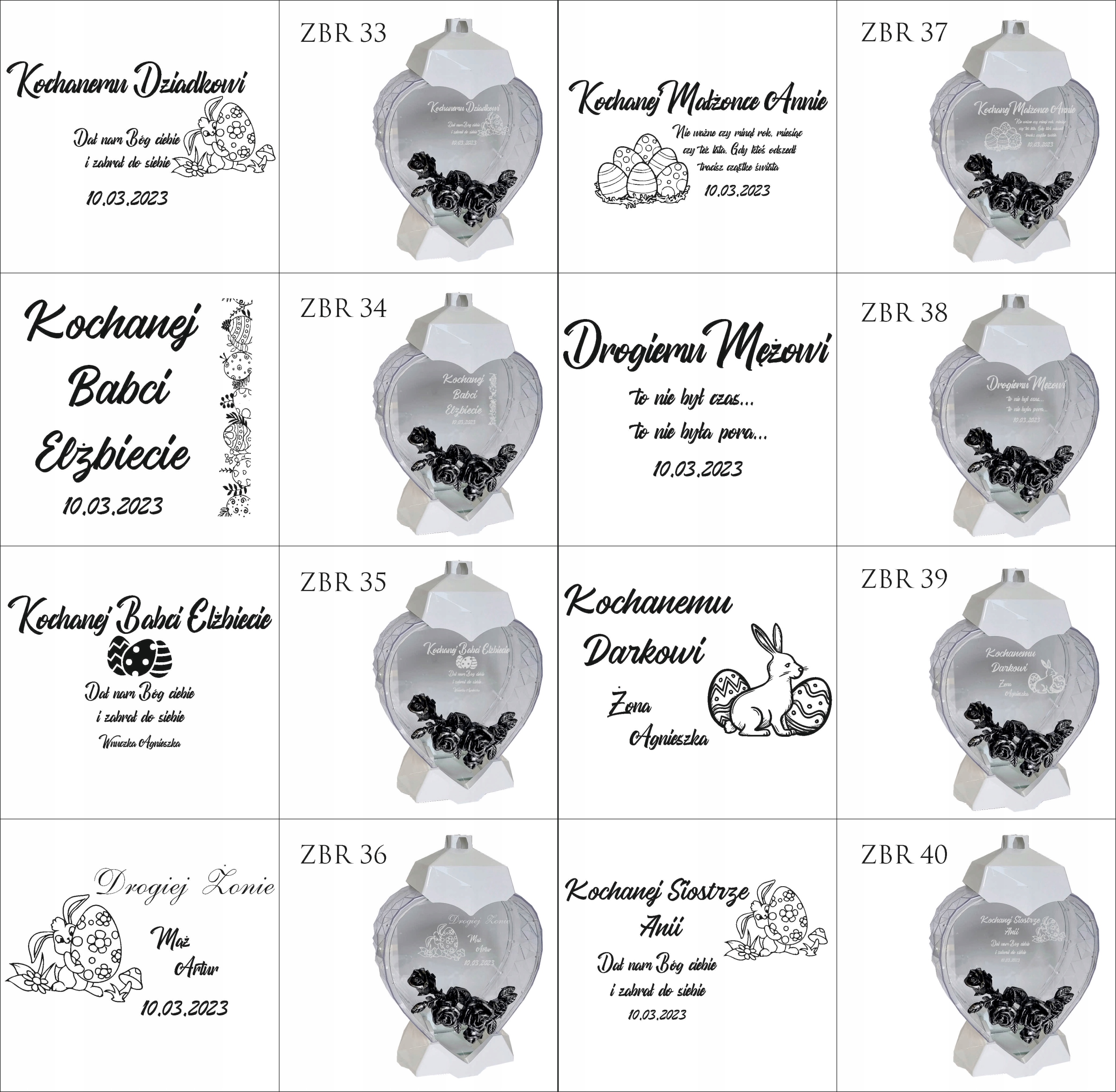 EKSKLUZYWNY ZNICZ SERCE biały personalizowany GRAWER DLA KUZYNKI