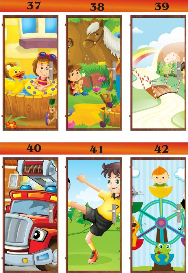 Fototapeta NAKLEJKA okleina drzwi szafe dla dzieci