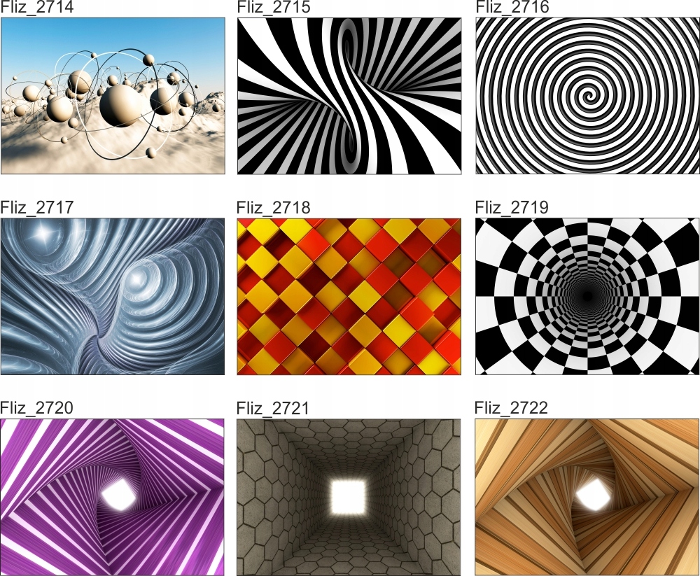 FOTOTAPETA ABSTRAKCJA ŚWIATŁO BLASK TUNEL 3D