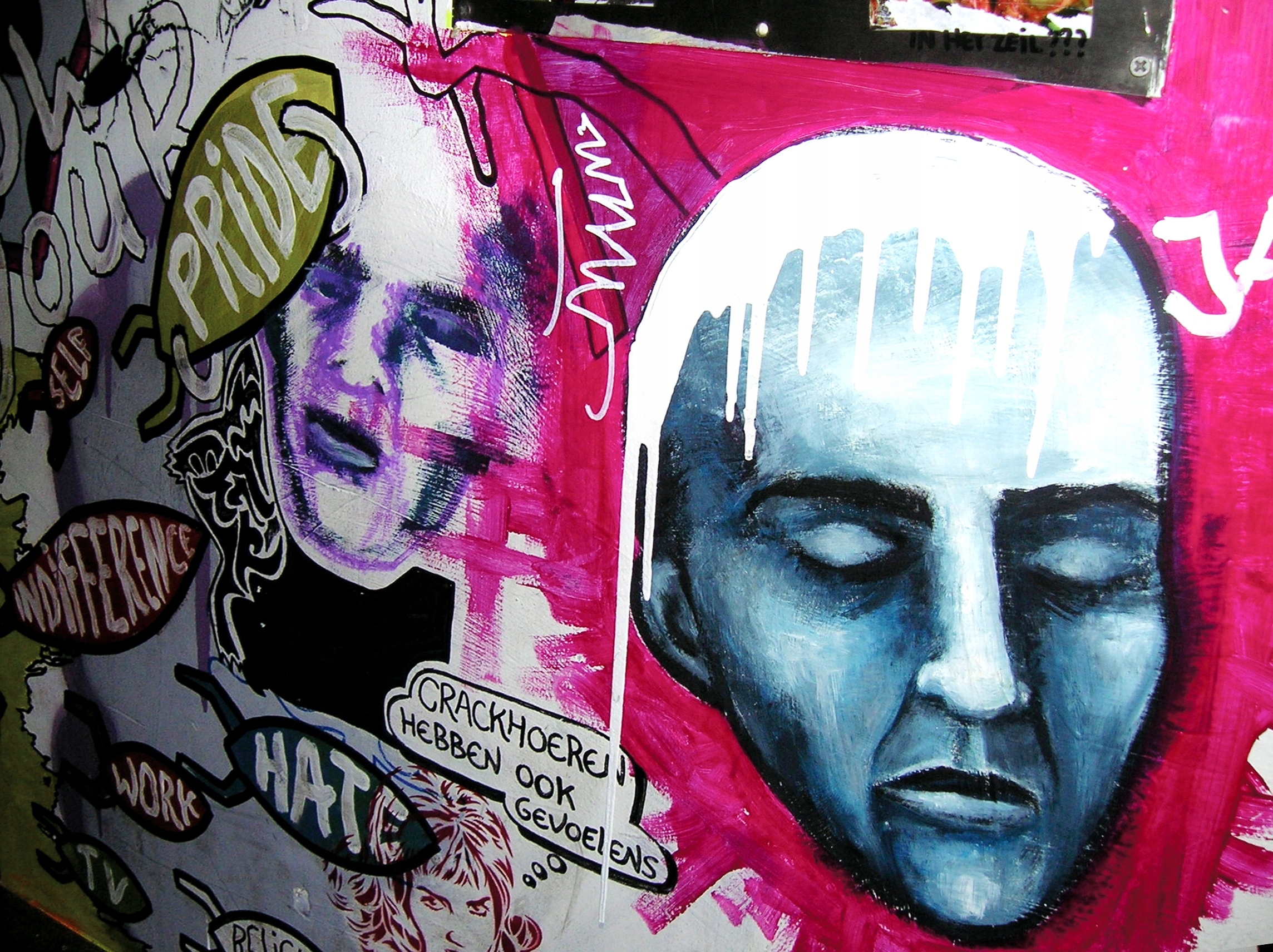 FOTOTAPETA GRAFFITI MUR MURAL TWARZ