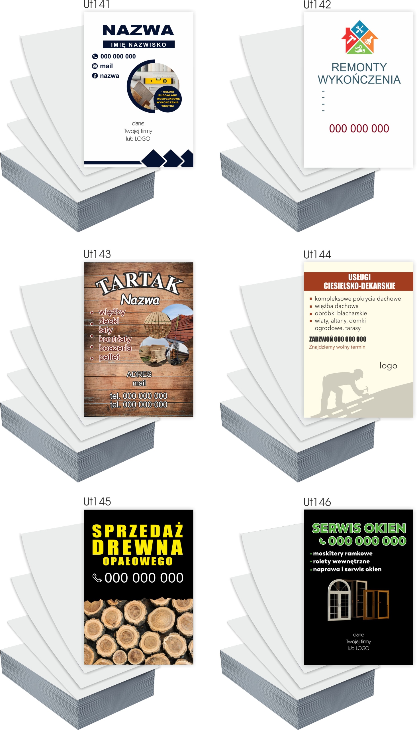 Ulotki A5 5000 szt WYKOŃCZENIA firmowe reklamowe REMONTY+ PROJEKT GRATIS