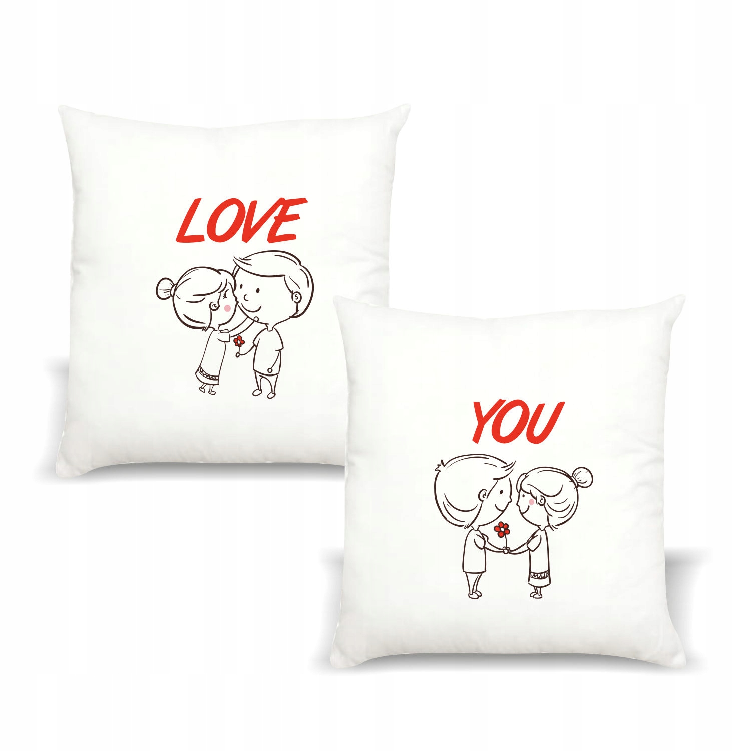 Poduszka z nadrukiem PREZENT na WALENTYNKI LOVE
