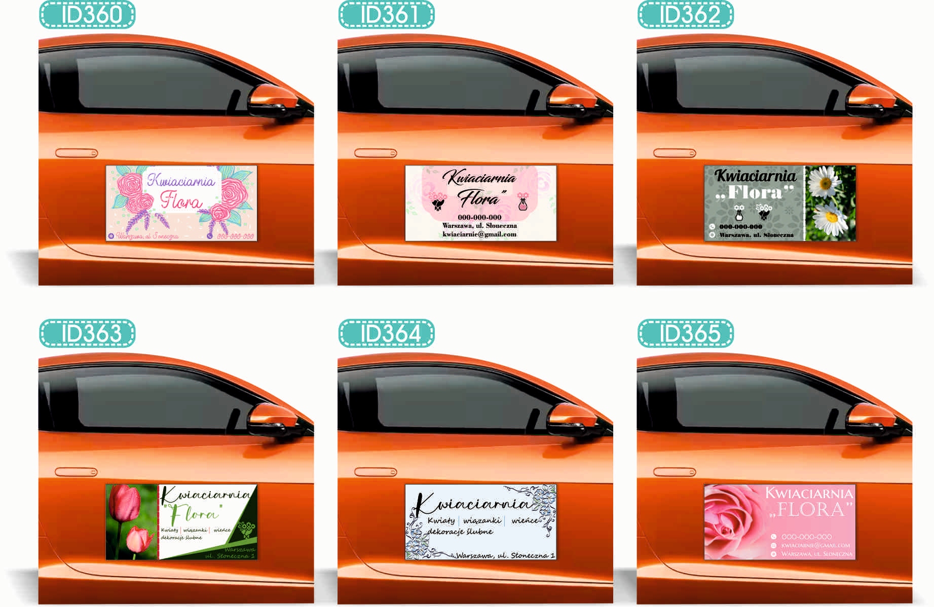 Magnes na samochód reklama magnetyczna 60x30 ORYGINALNA CHEMIA Z NIEMIEC