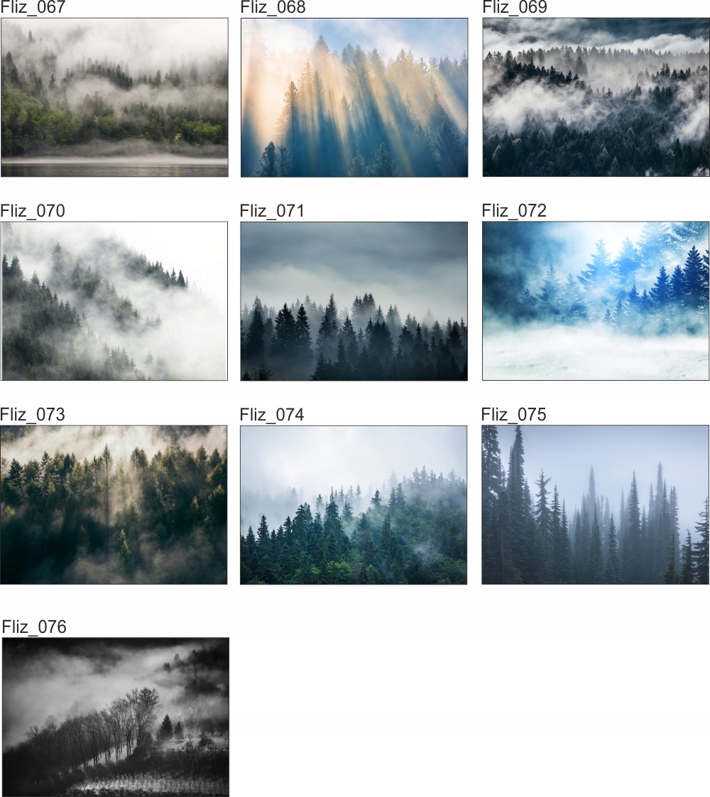 FOTOTAPETA FLIZ widok niebo góry we mgle 350x245