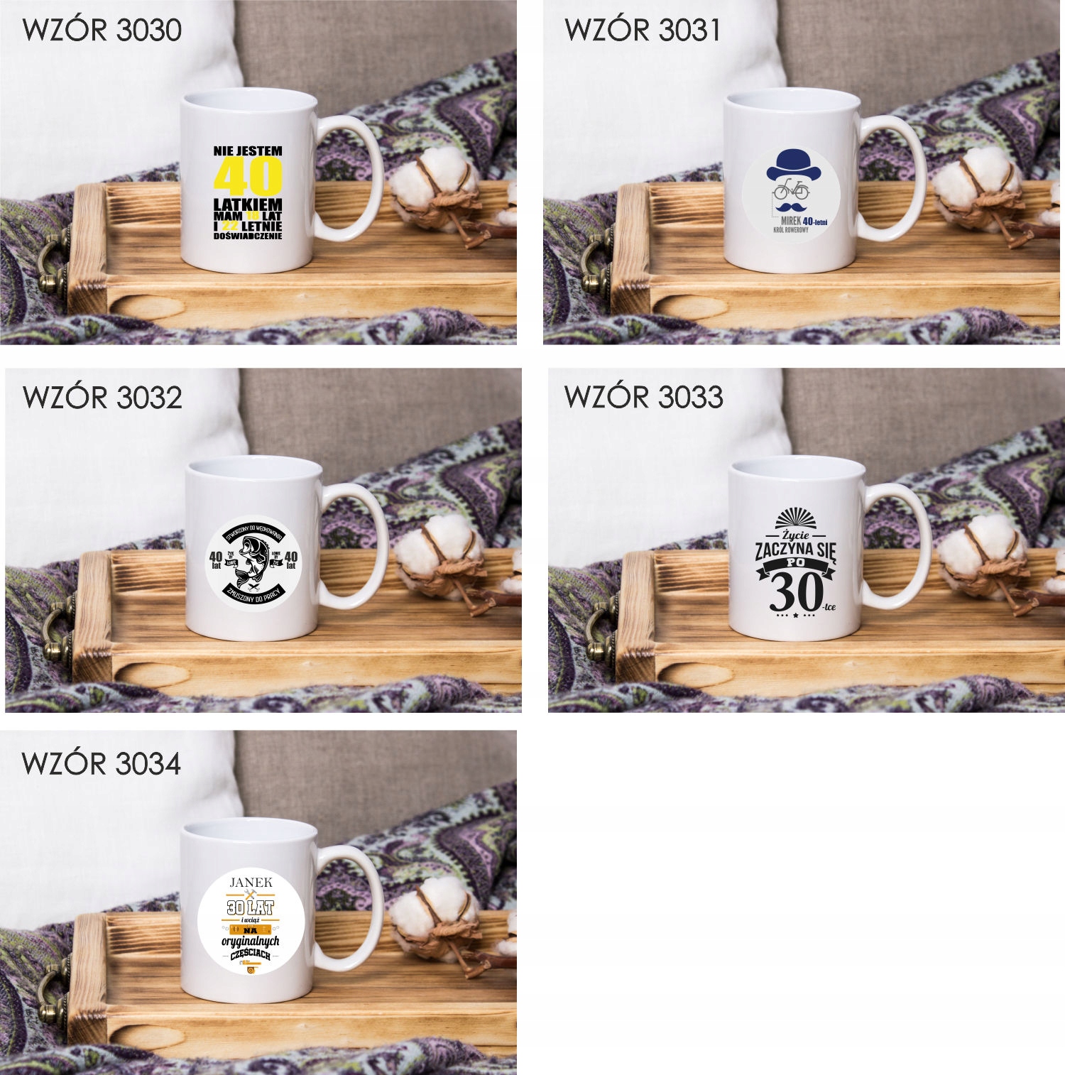 Kubek z nadrukiem napis PREZENT dla DZIADKA