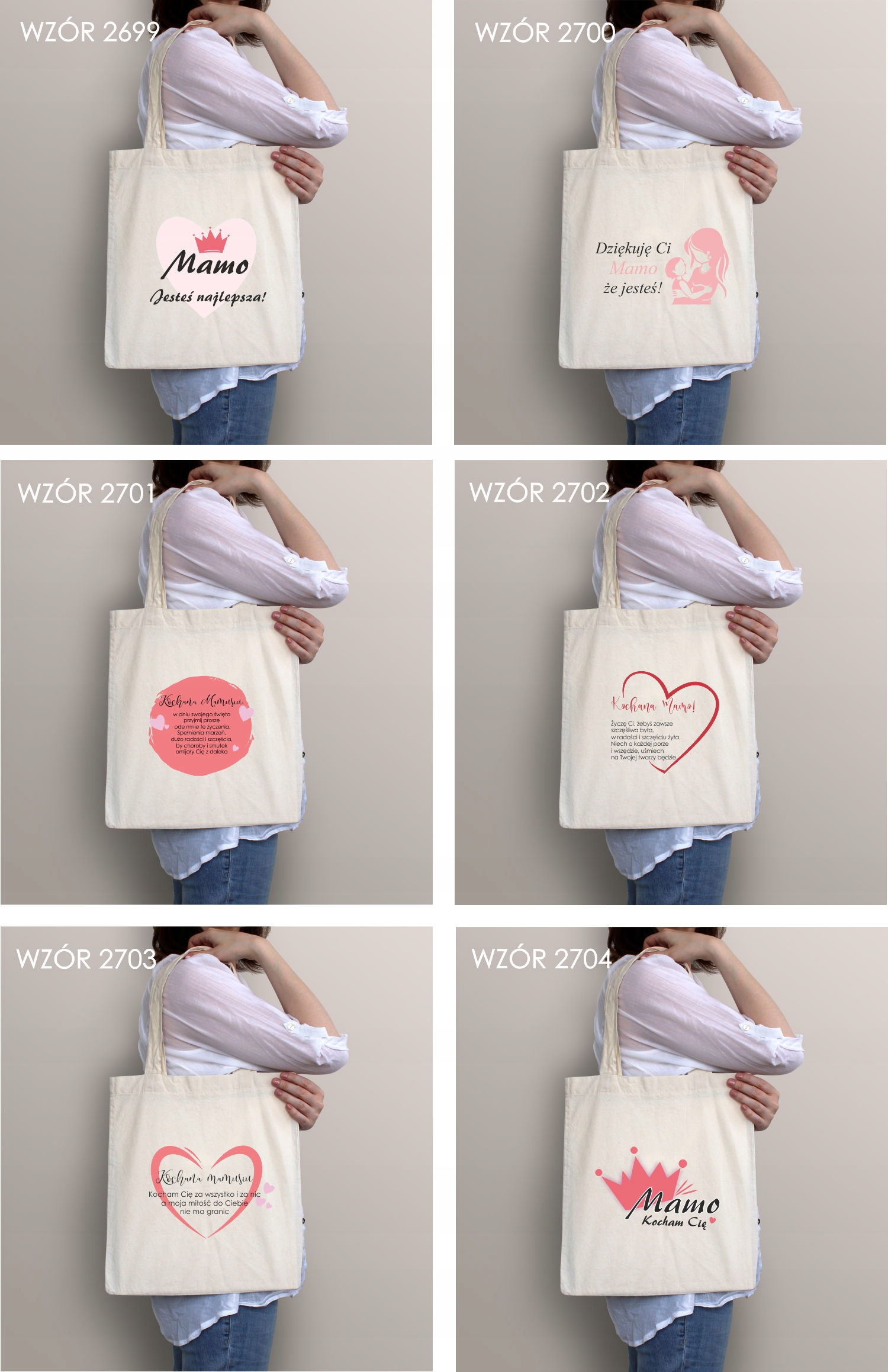 Eko Torba z nadrukiem napis MAMO JESTEŚ NAKLEPSZA