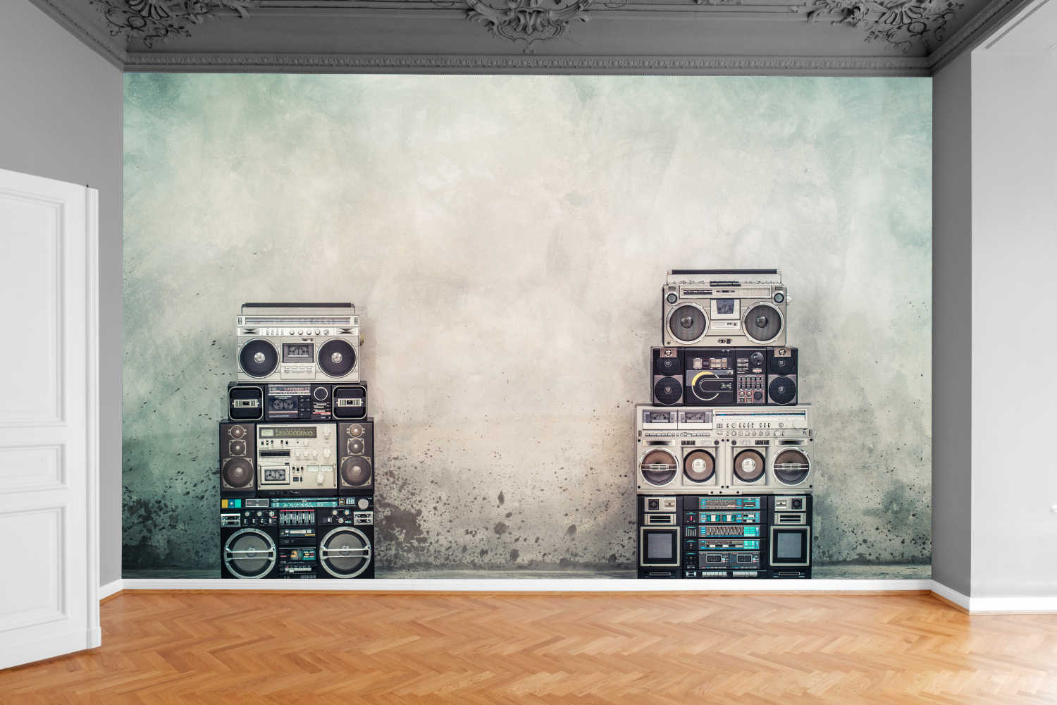 Fototapeta LATA 80 ŚCIANA RETRO VINTAGE 390x280