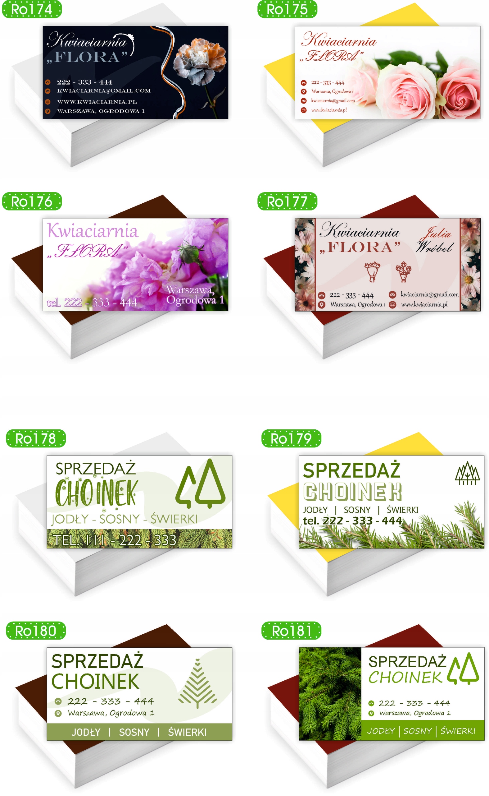 Wizytówki firmowe Foliowane 1000szt dużo wzorów SIŁOWNIA FITNESS