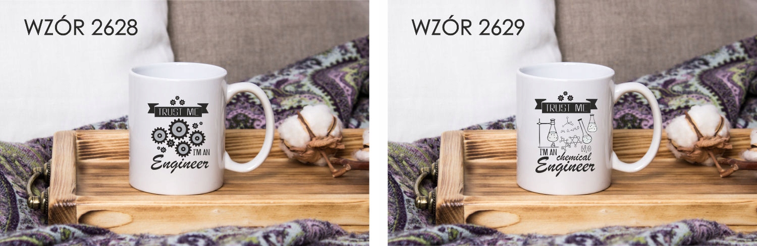 Kubek z nadrukiem napis PREZENT TRUST ME