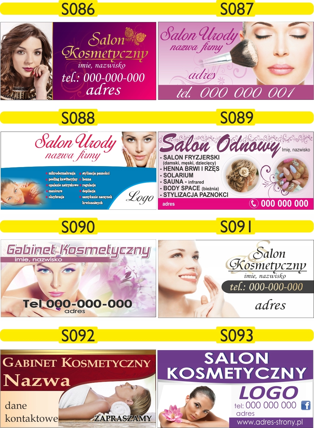 Reklama Naklejka na samochód MANICURE HYBRYDOWY