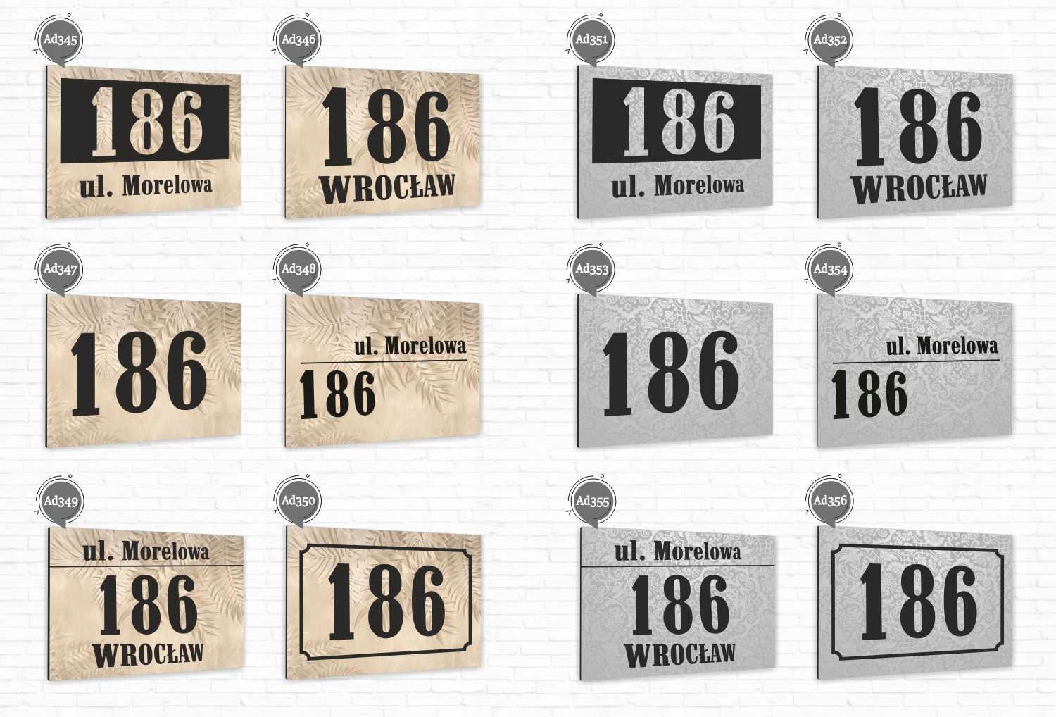 Numer domu DUŻA TABLICZKA ADRESOWA aluminiowa