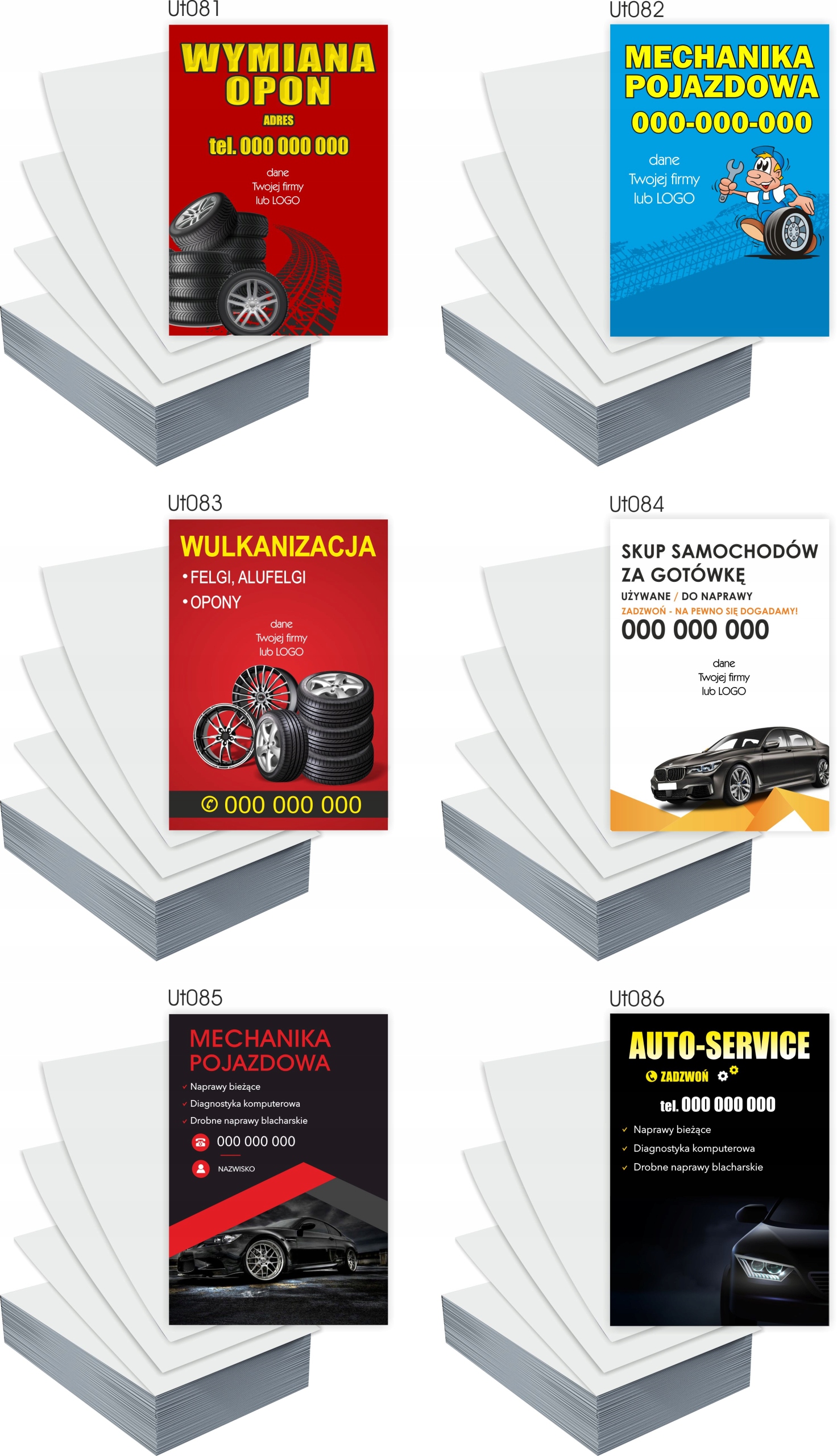 Ulotki A4 100 szt firmowe reklamowe MEBLE STOŁY BIURKA + PROJEKT GRATIS