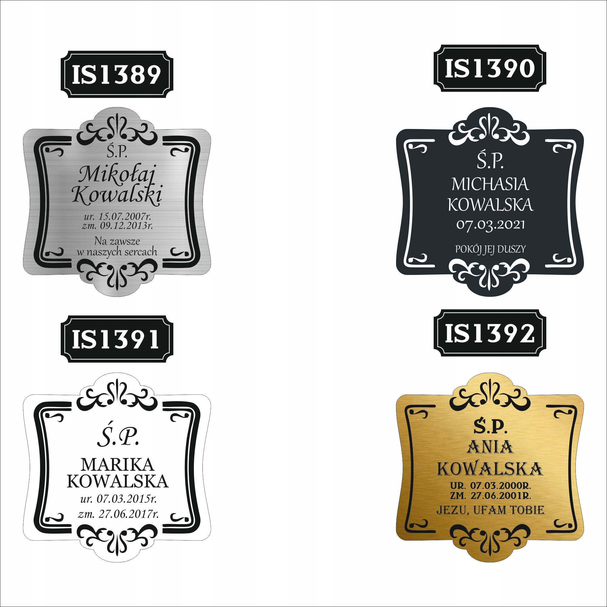 GRAWEROWANA Tabliczka nagrobna nagrobkowa pamiątkowa 20 cm dla dziecka