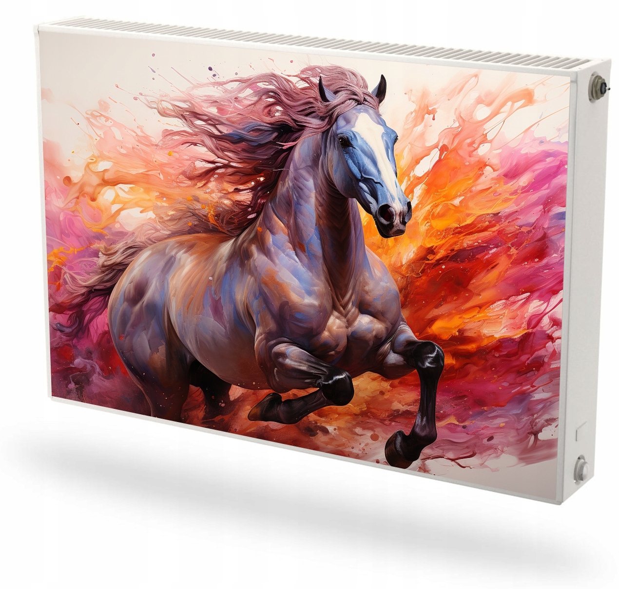 Mata magnetyczna magnes na grzejnik Fototapeta na wymiar KOLOROWY KOŃ