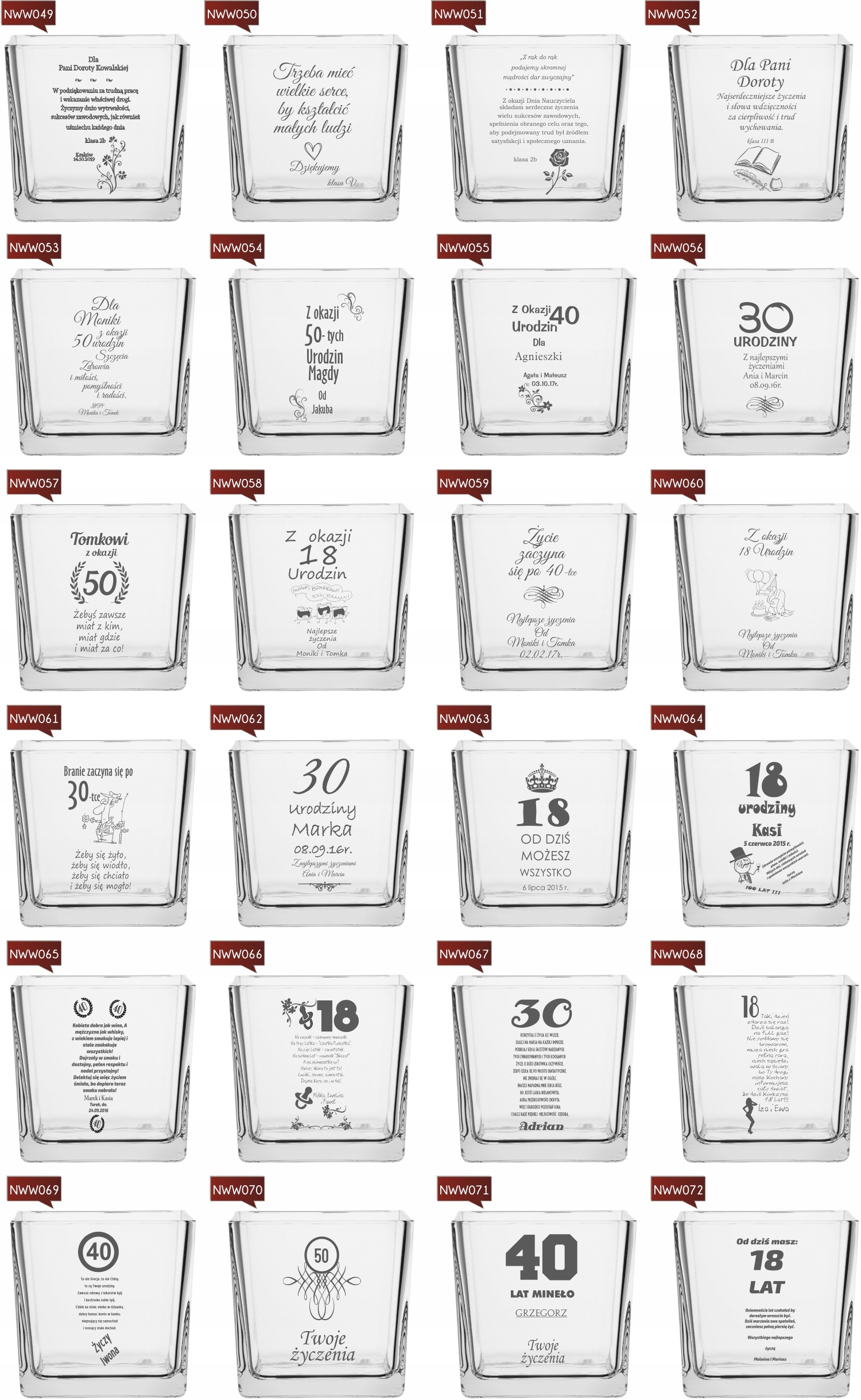 Wazon grawer PREZENT ślubny na ślub rocznicę