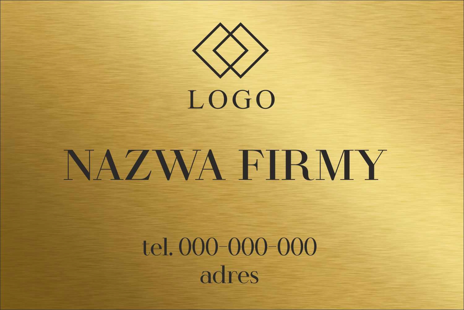 TABLICZKA z grawerem NA DRZWI BIURO GABINET SPA PROJEKT LOGO