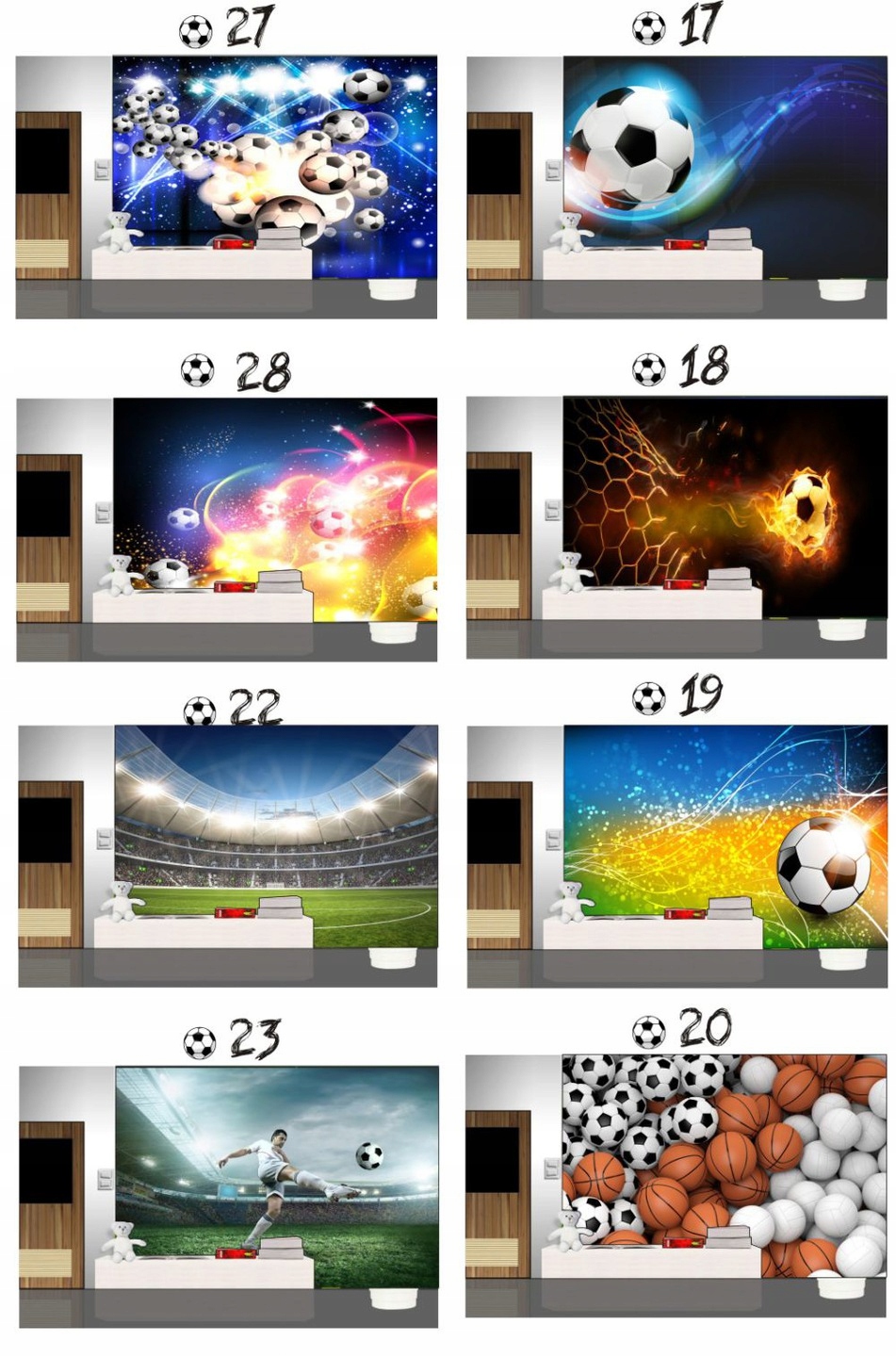 FOTOTAPETA piłka nożna piłkarze gol bramka tapeta