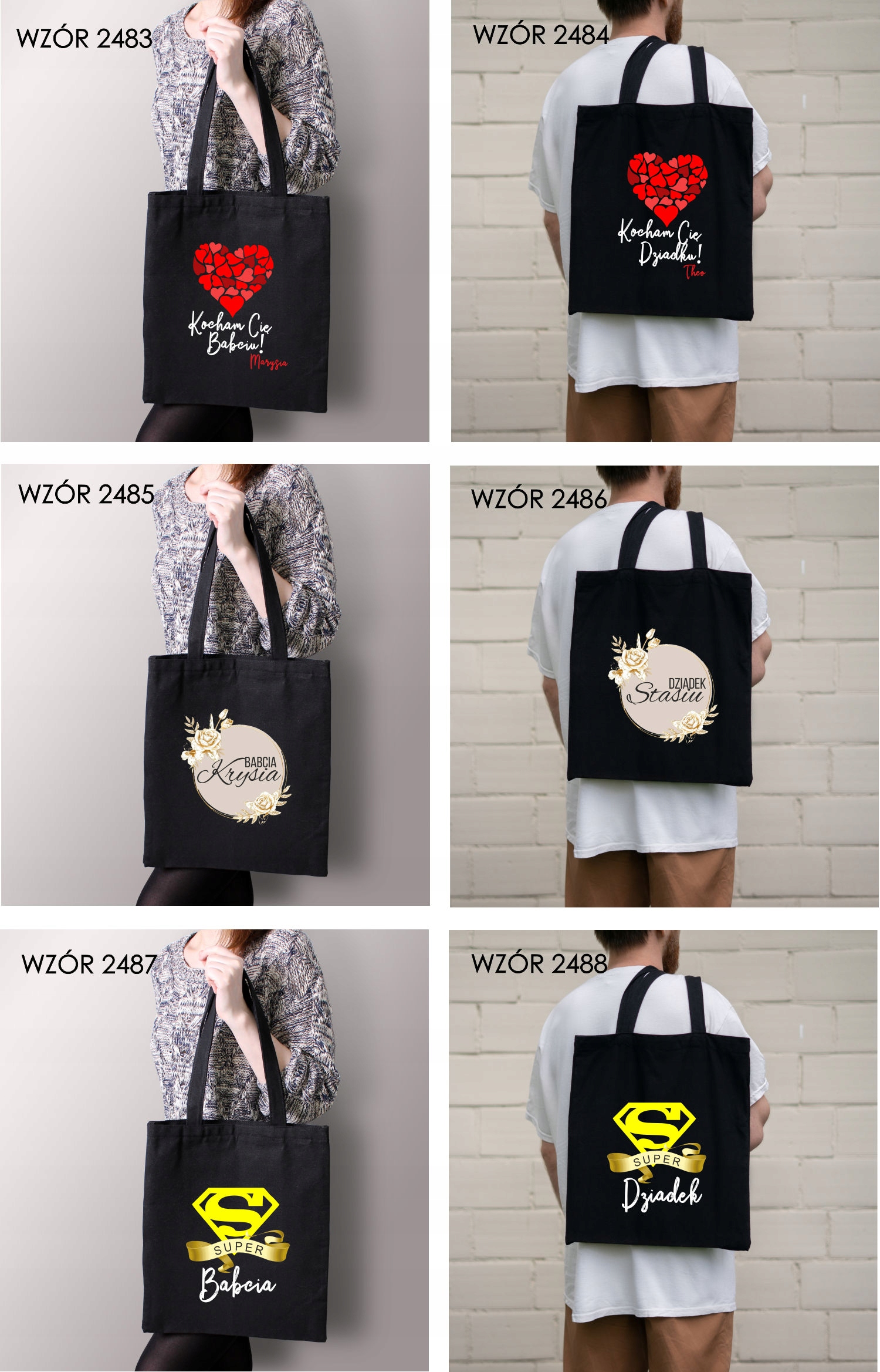 Torba z nadrukiem PREZENT dla dziadka SUPER