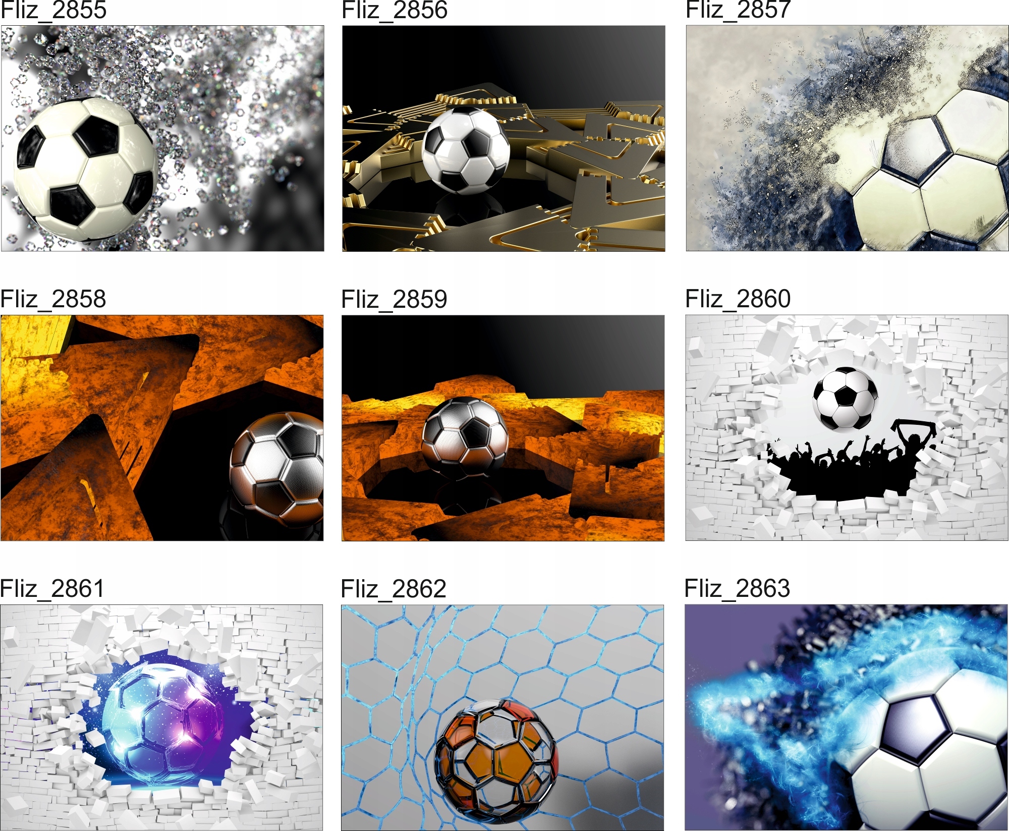 FOTOTAPETY piłkarskie sportowe PIŁKA NOŻNA 200x130