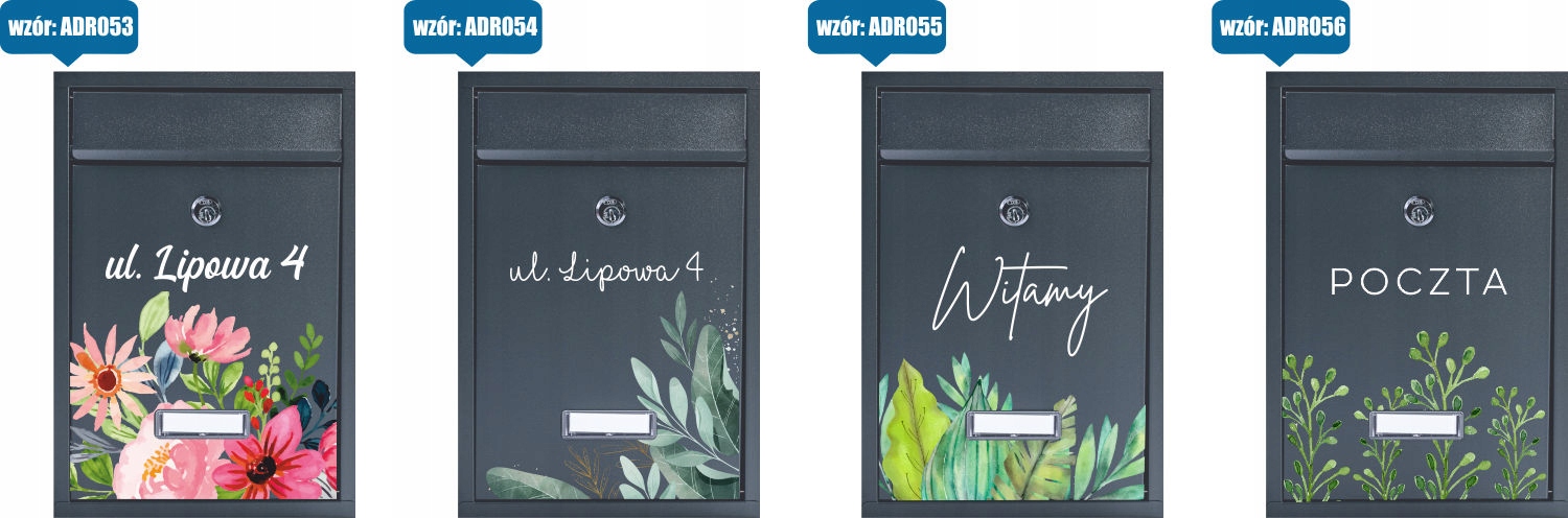 METALOWA ORYGINALNA SKRZYNKA POCZTOWA na listy POCZTA elegancka NADRUK UV